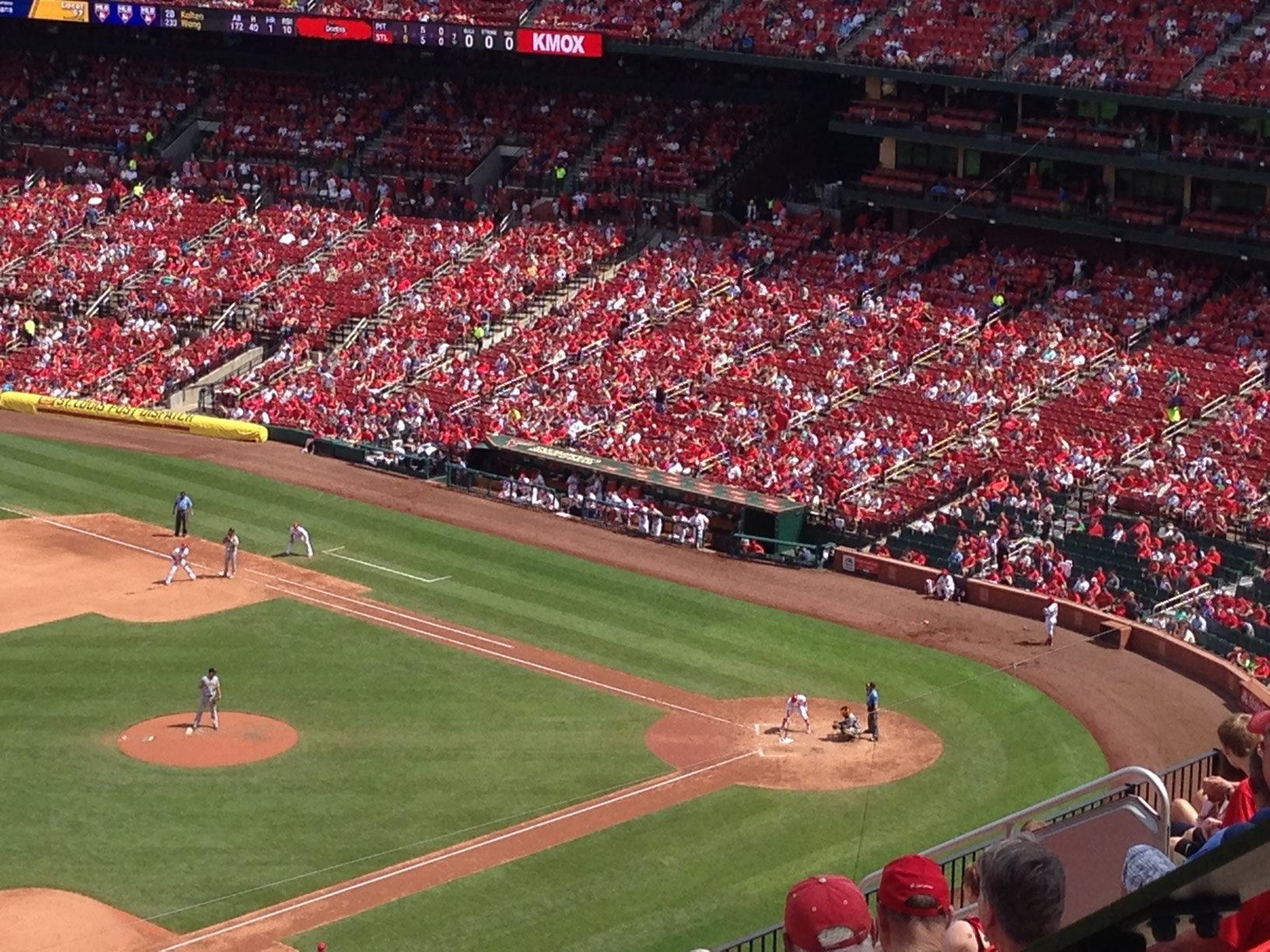 cardinals dugout at busch stadium