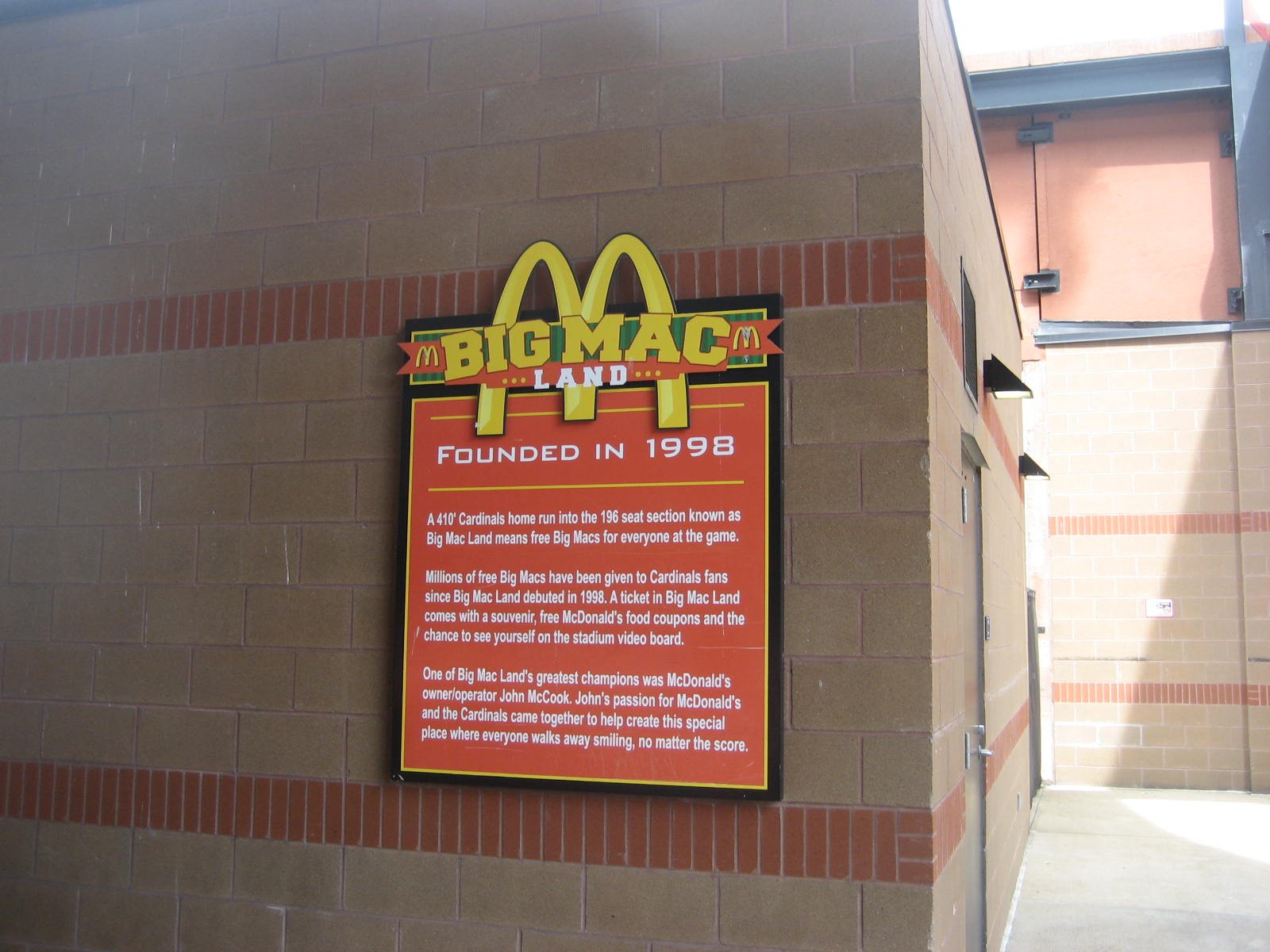 big mac land sign