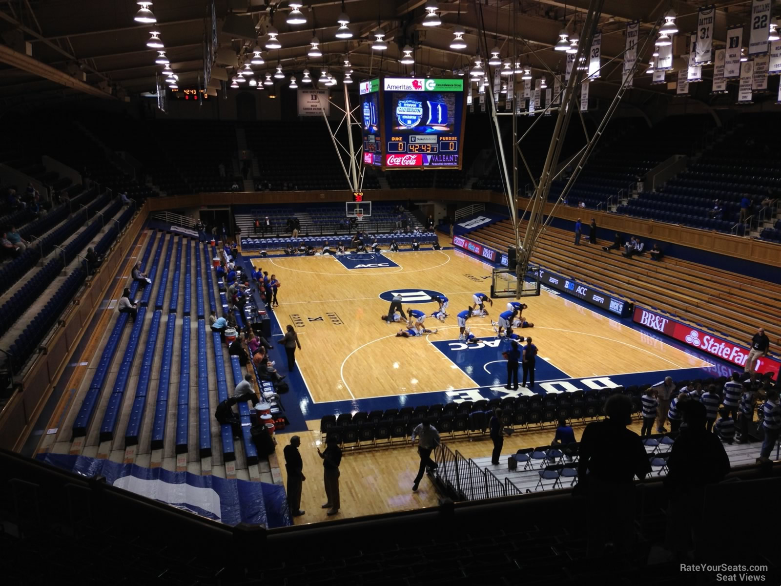 Cameron Indoor Stadium Seating Chart Row