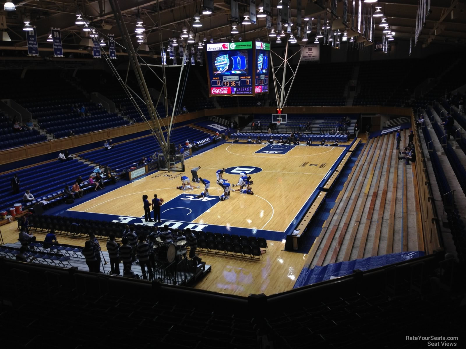 Cameron Indoor Stadium Row Chart