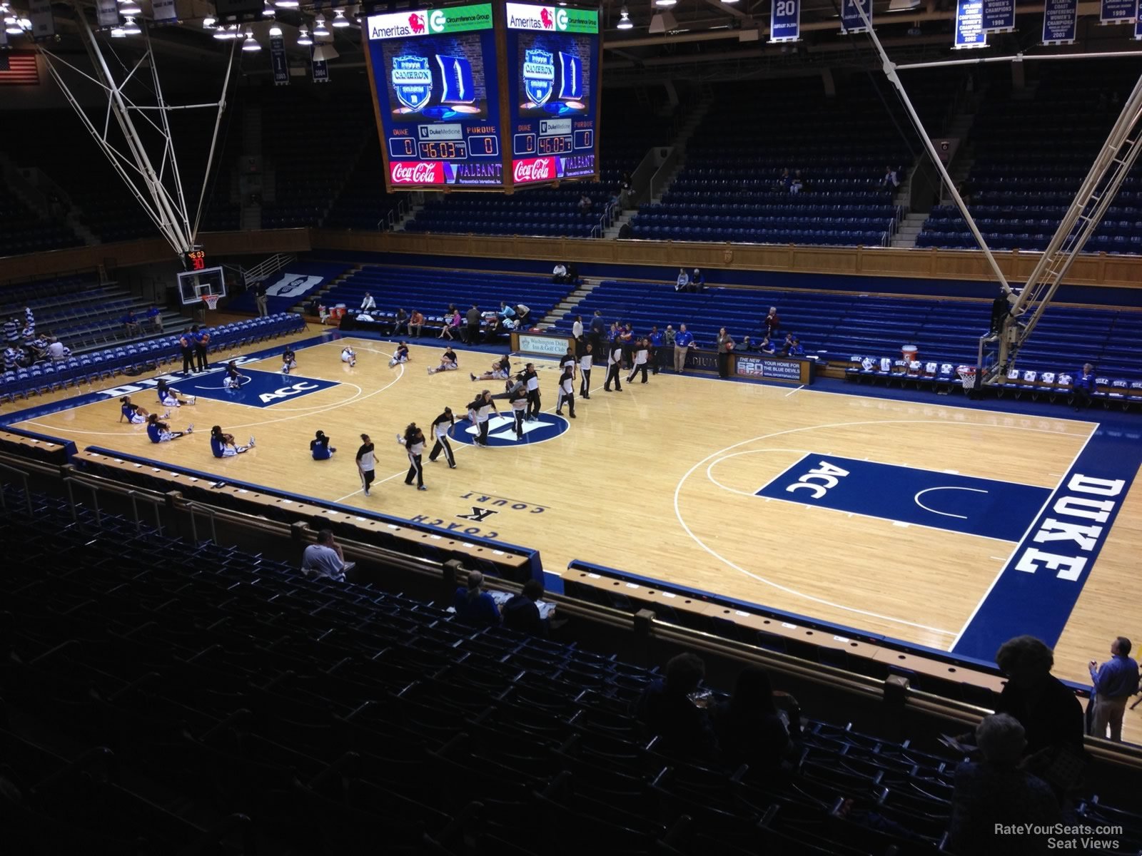 Cameron Indoor Stadium Row Chart