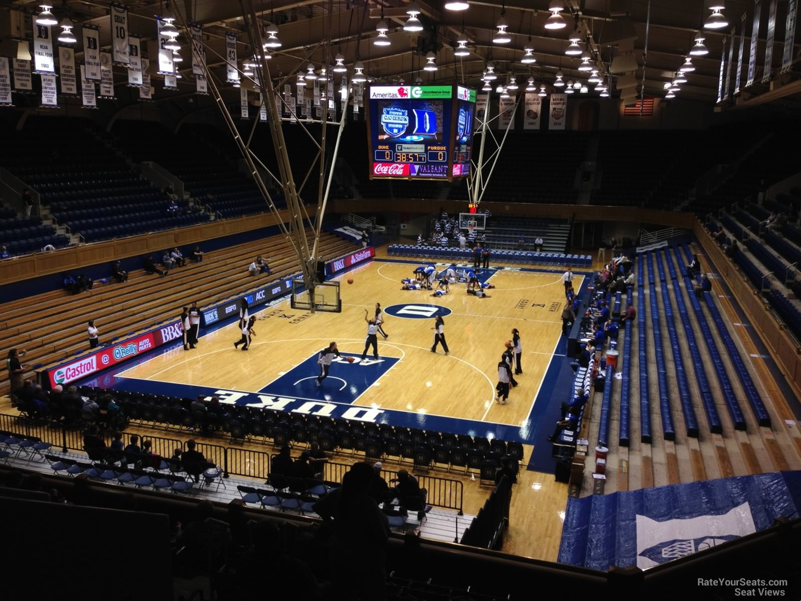 Cameron Indoor Stadium Row Chart