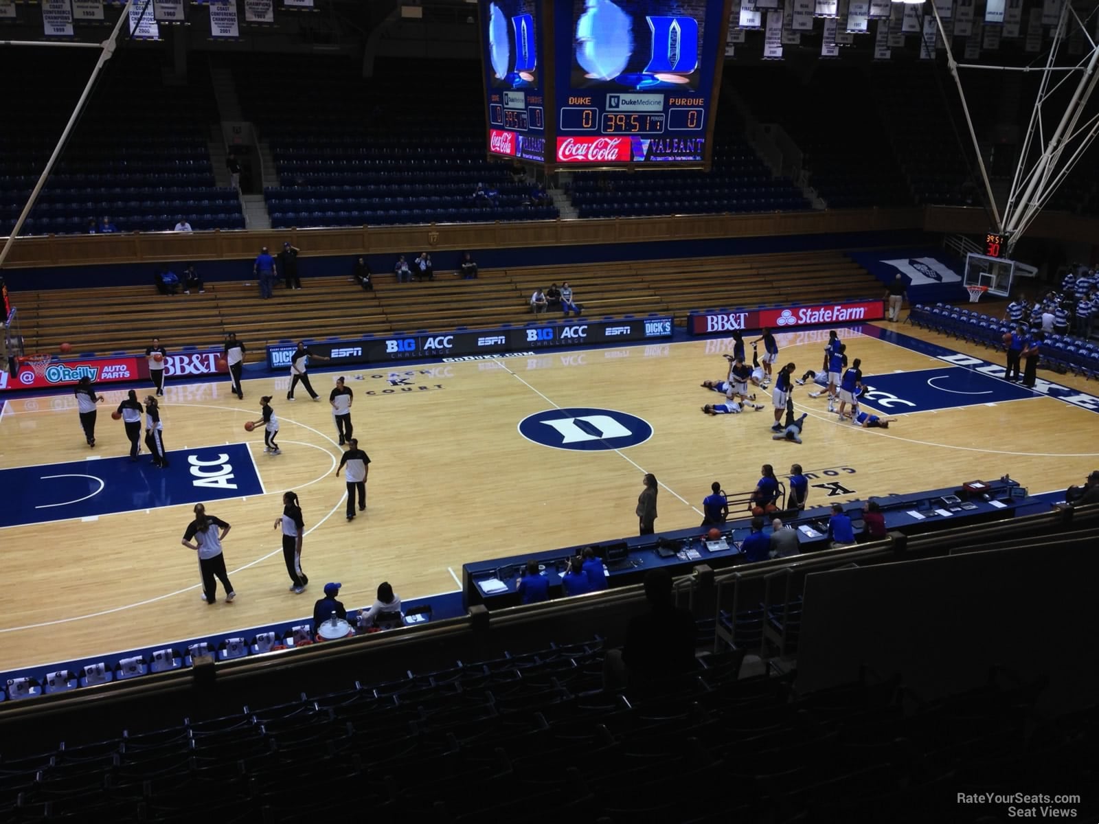 section 6, row l seat view - cameron indoor stadium