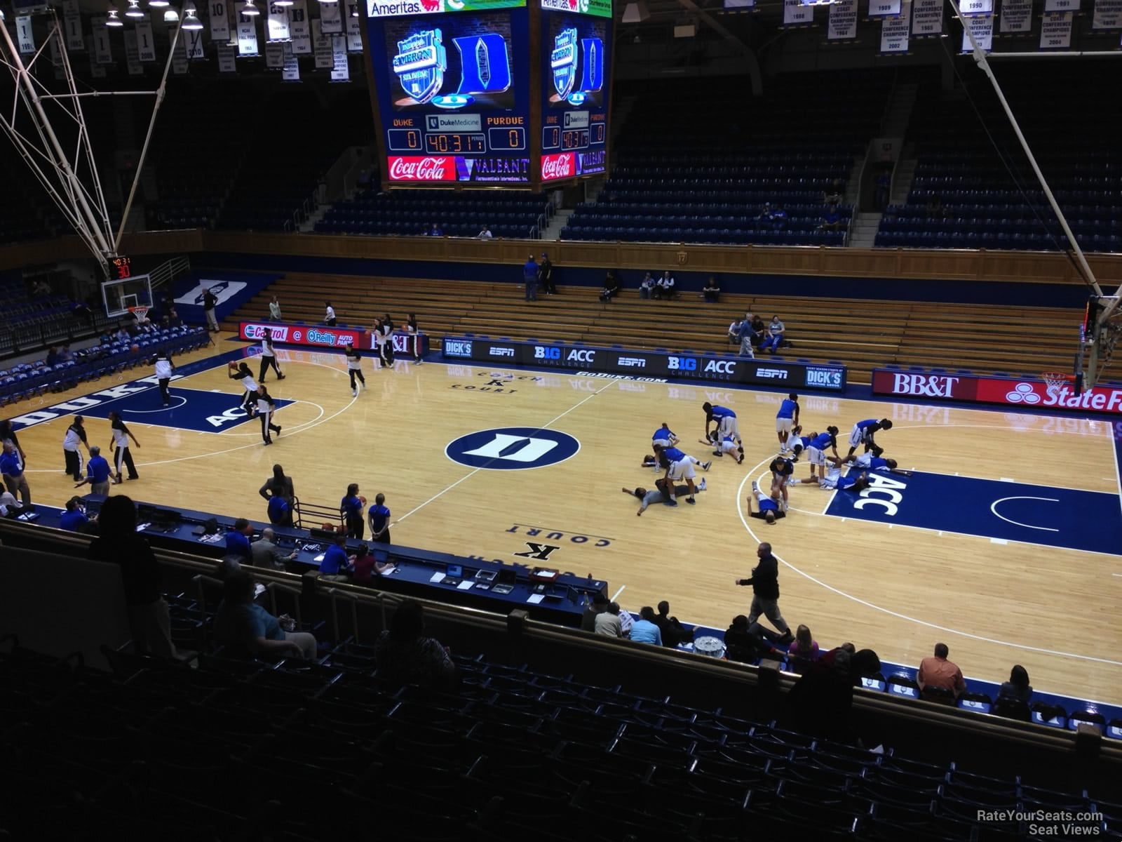 section 7, row l seat view  - cameron indoor stadium