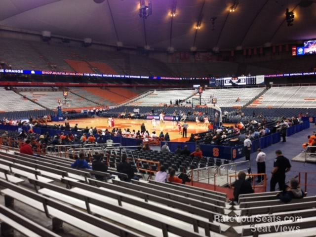 section 106 seat view  for basketball - jma wireless dome