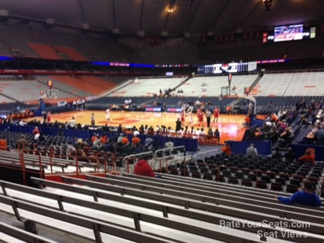 section 107 seat view  for basketball - jma-wireless-dome