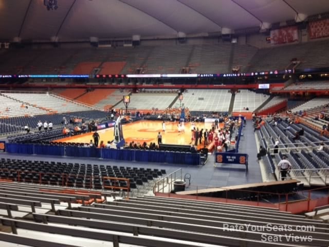 section 112 seat view  for basketball - jma wireless dome