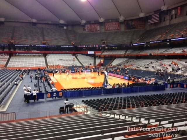 section 114 seat view  for basketball - jma wireless dome
