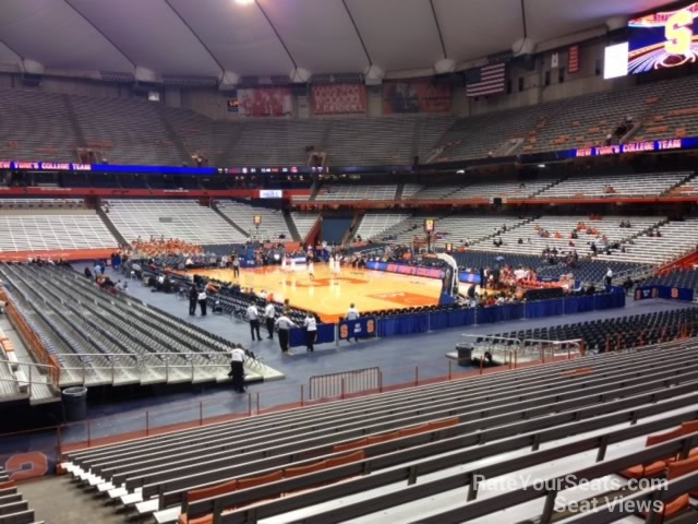 section 115 seat view  for basketball - jma wireless dome