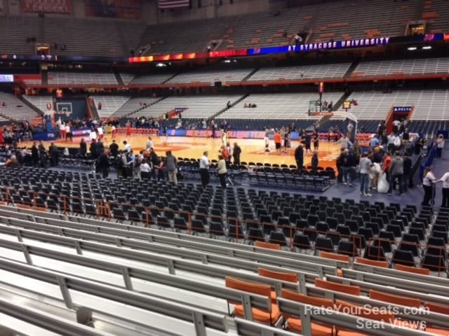 section 122 seat view  for basketball - carrier dome