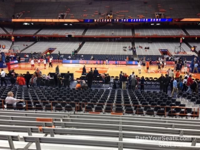 section 123 seat view  for basketball - carrier dome