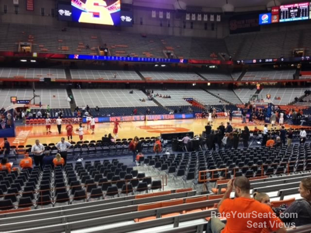 section 124 seat view  for basketball - carrier dome