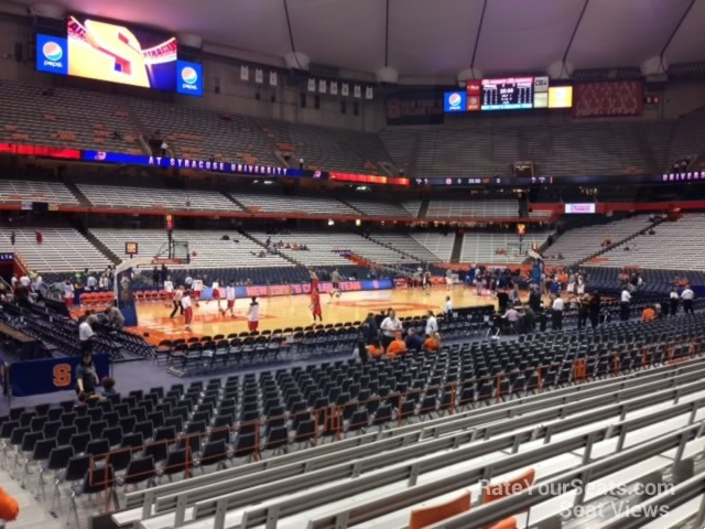 section 125 seat view  for basketball - carrier dome