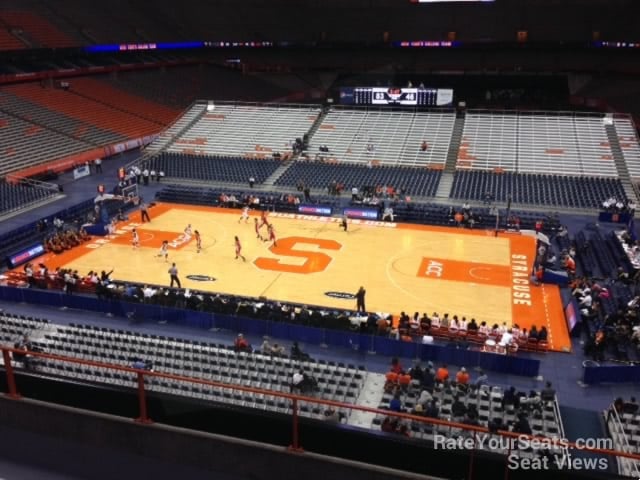Carrier Dome Section 309 Syracuse Basketball Rateyourseats Syracuse Orange Seat View For Carrier Dome Section 309