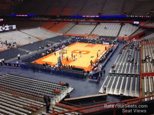 section 314 seat view  for basketball - jma-wireless dome