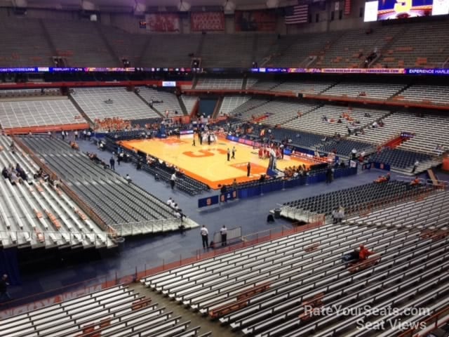 View from Section 318 of the Carrier Dome