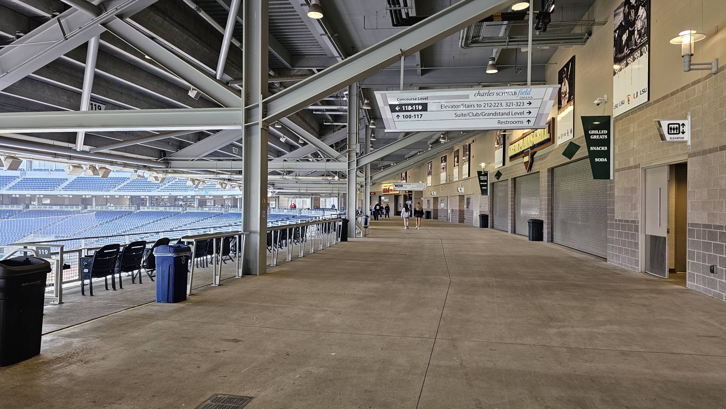 Main concourse at Charles Schwab Field