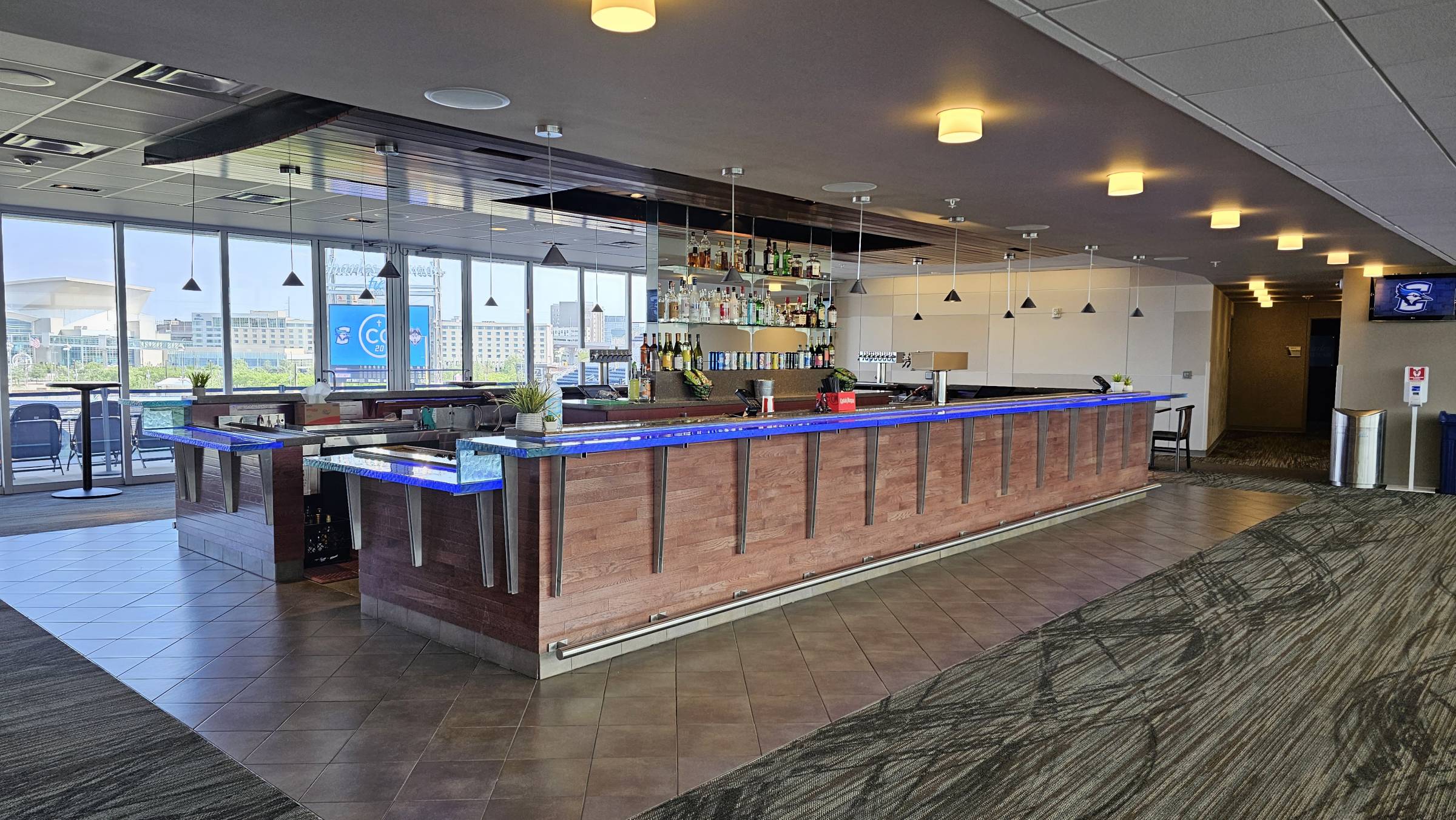 Club Level bar at Charles Schwab Field