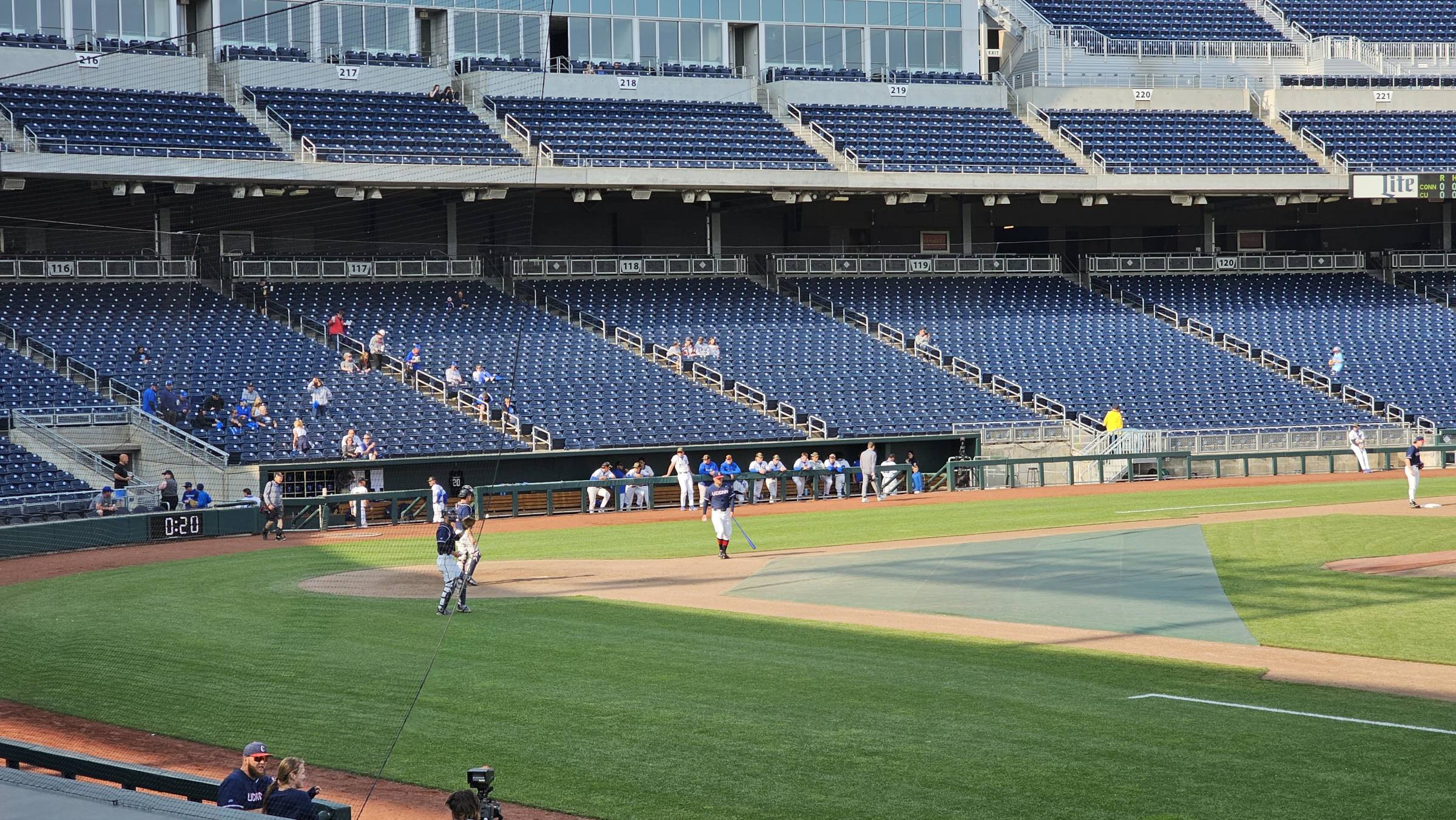 Home dugout at Charles Schwab Field