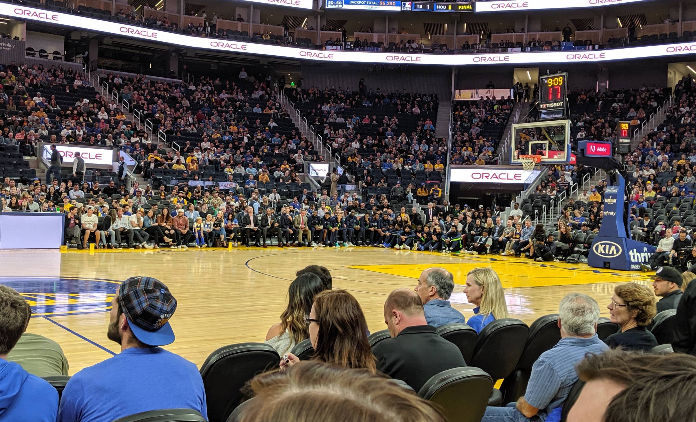 chase center visitor bench