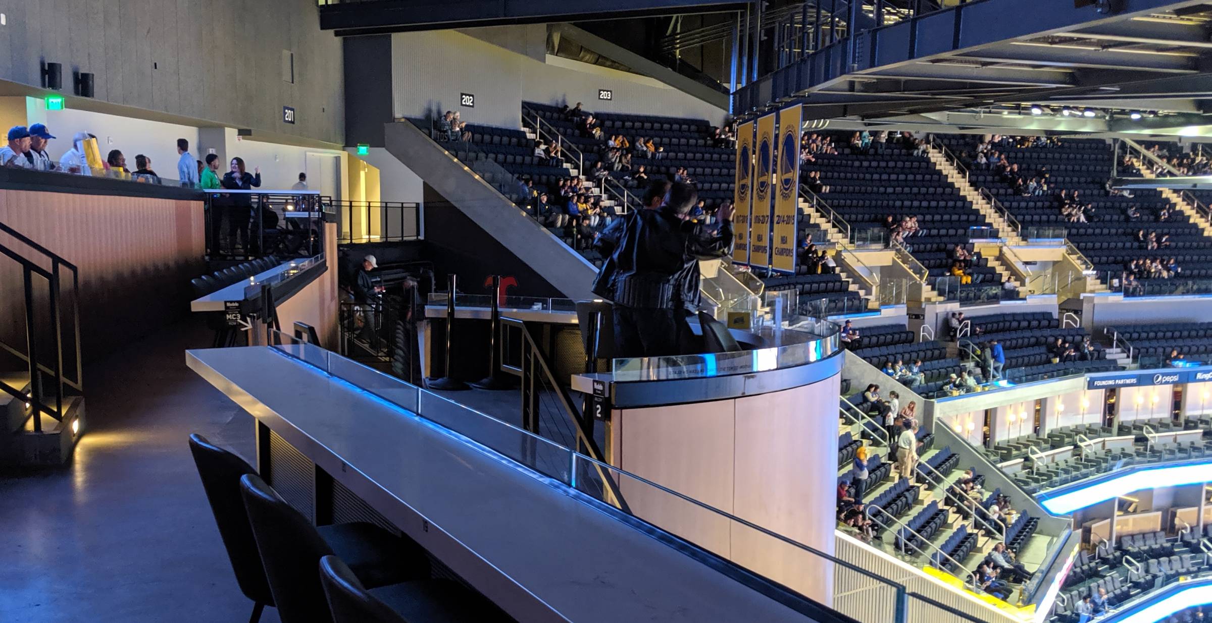 chase center balcony seats