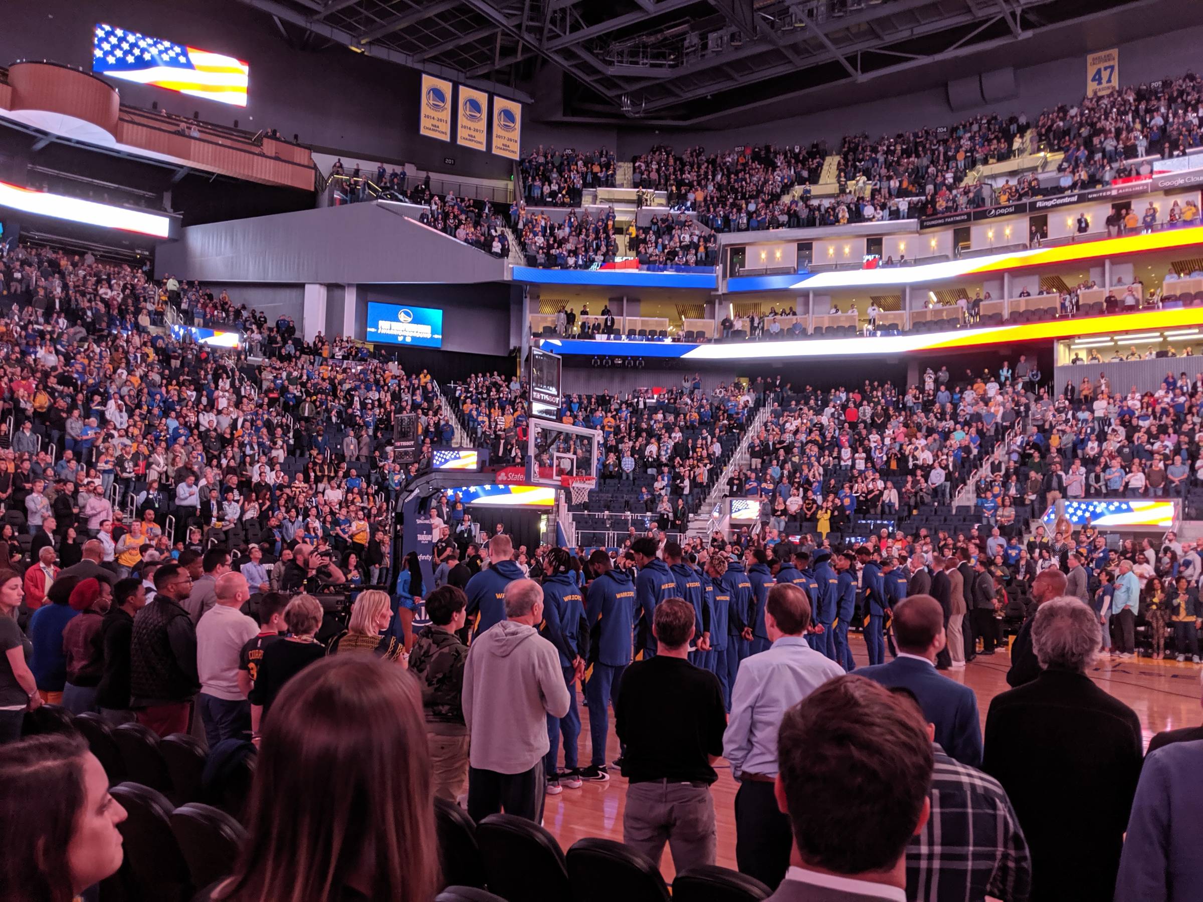 warriors national anthem chase center