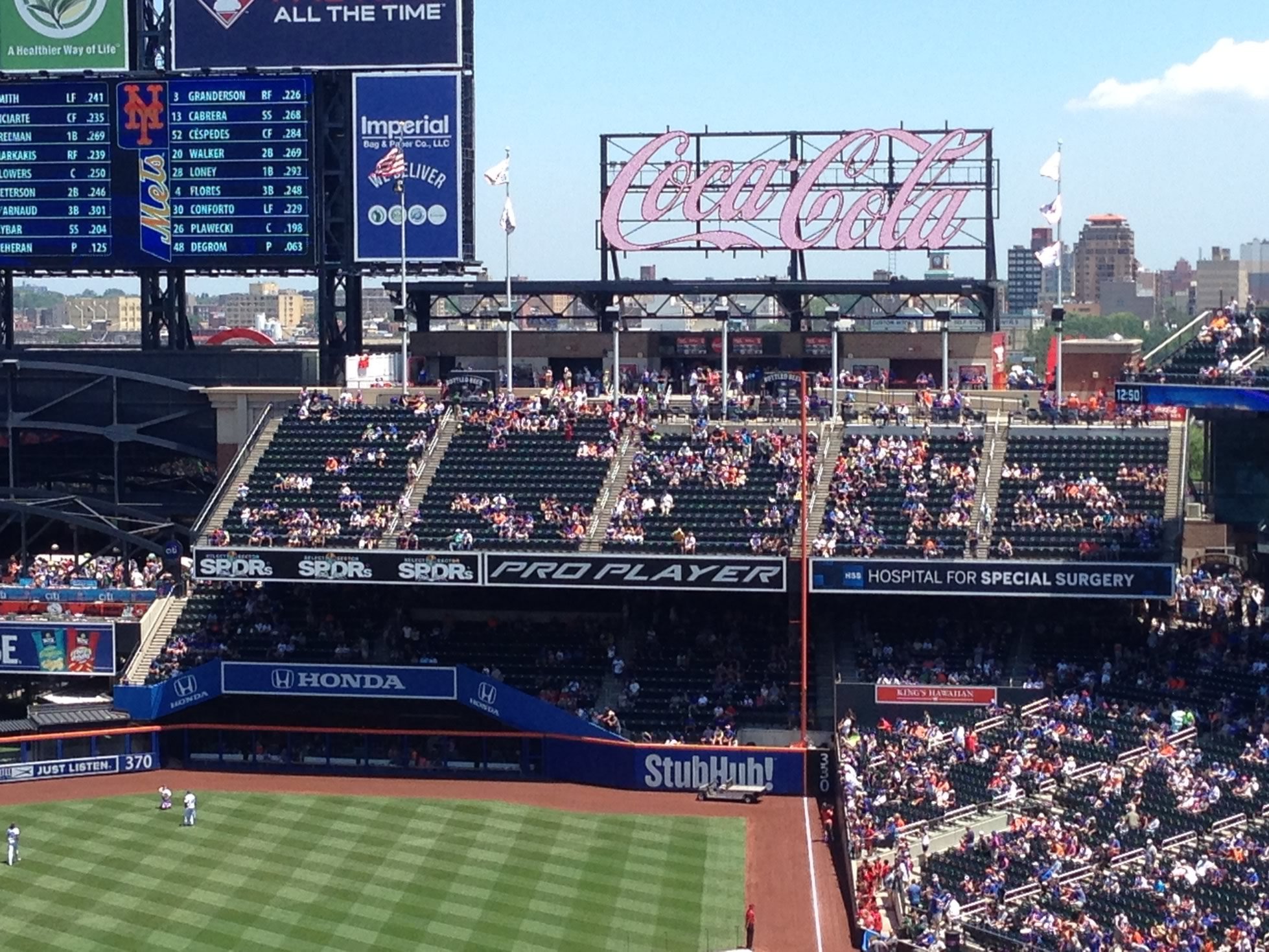 coca cola corner seats citi  field