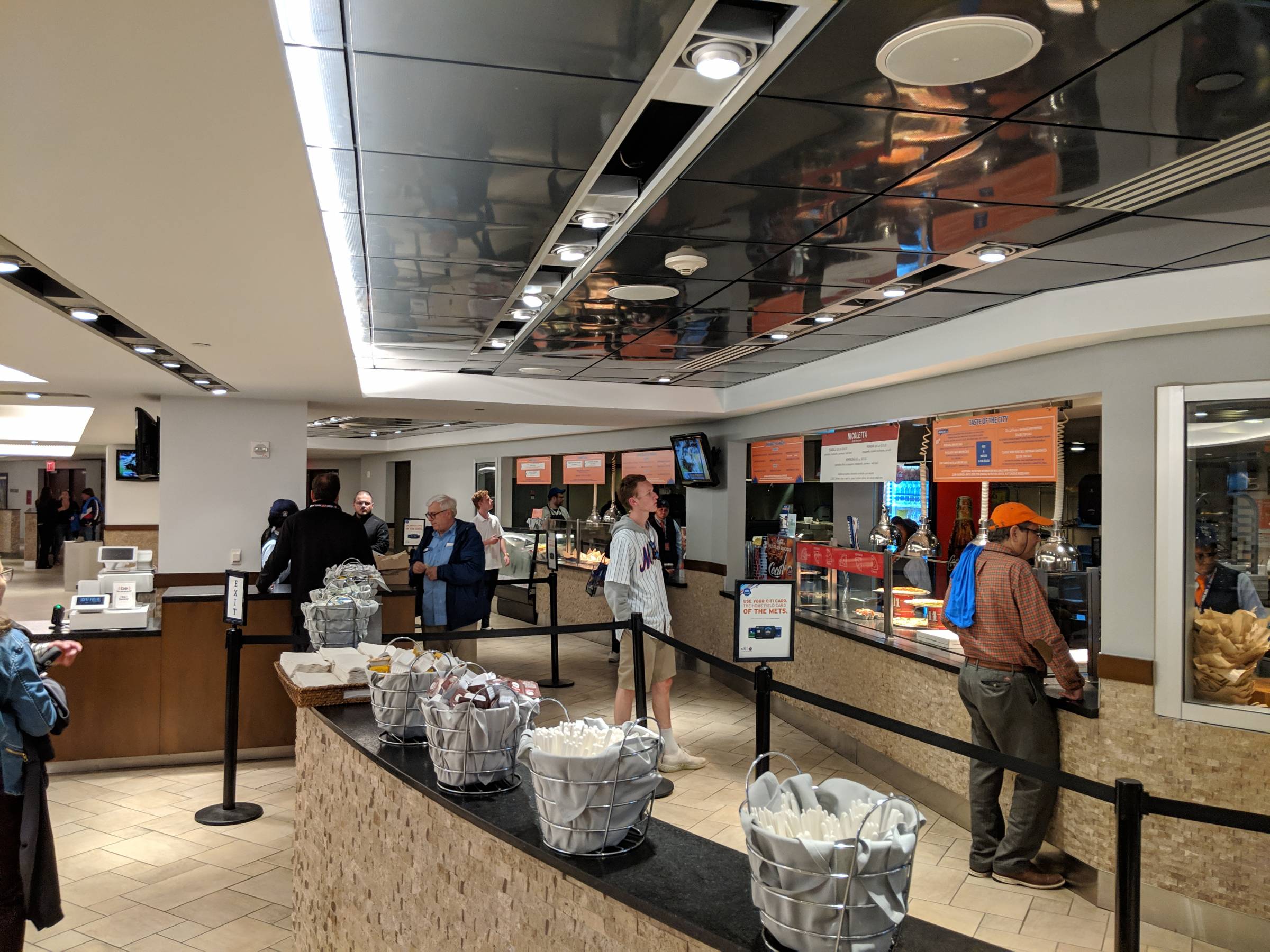 inside the delta club at citi field