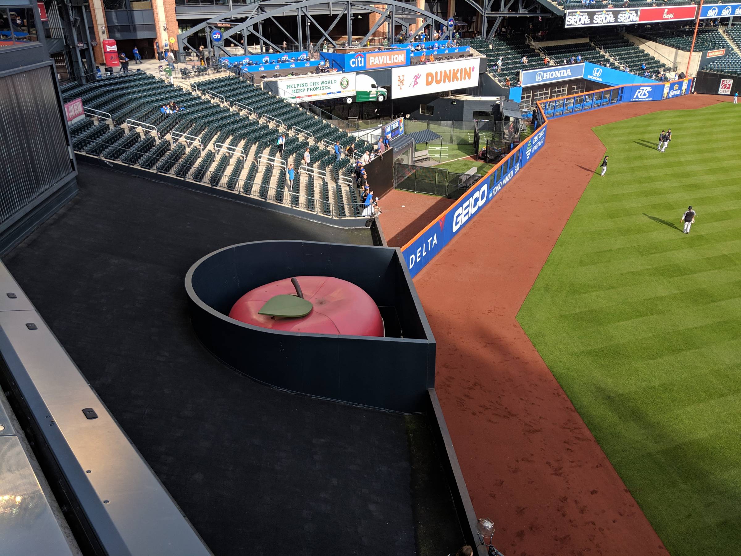 centerfield apple at Citi Field