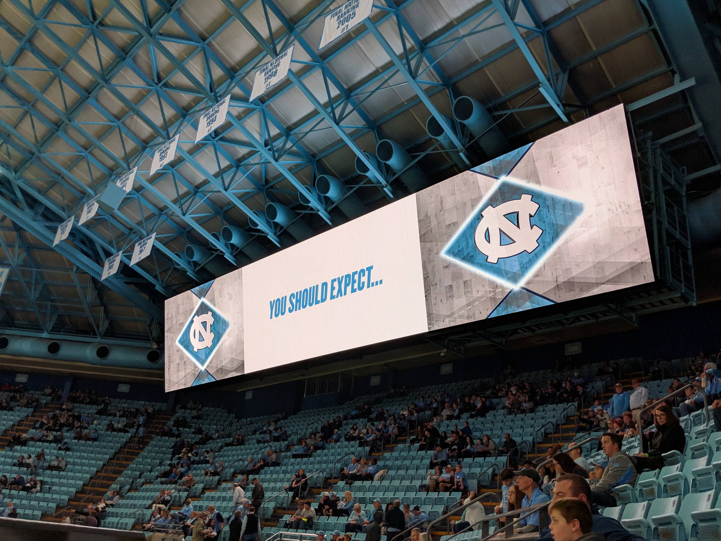 Videoboard at Dean Smith Center