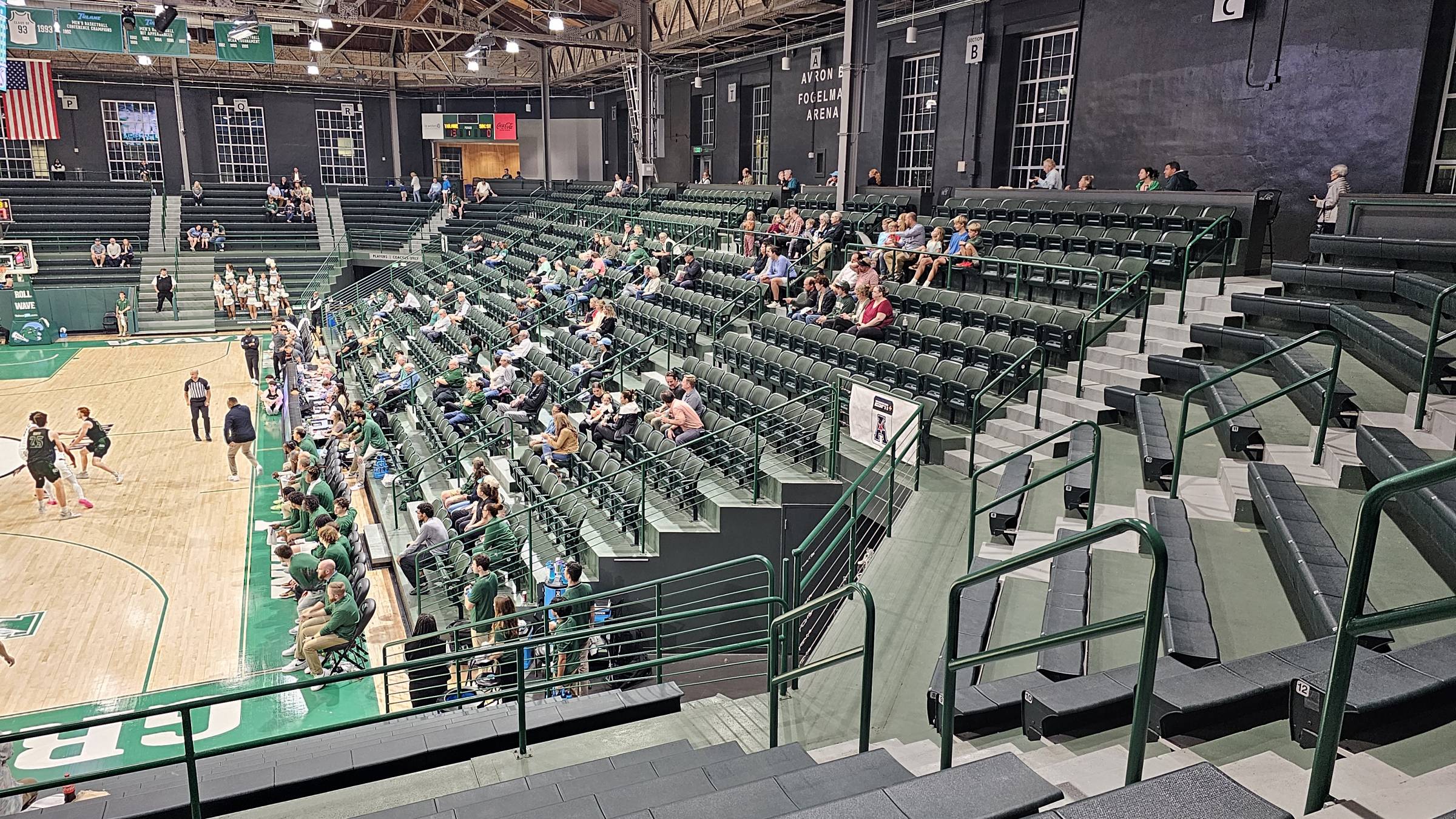 Chairback seating at Devlin Fieldhouse