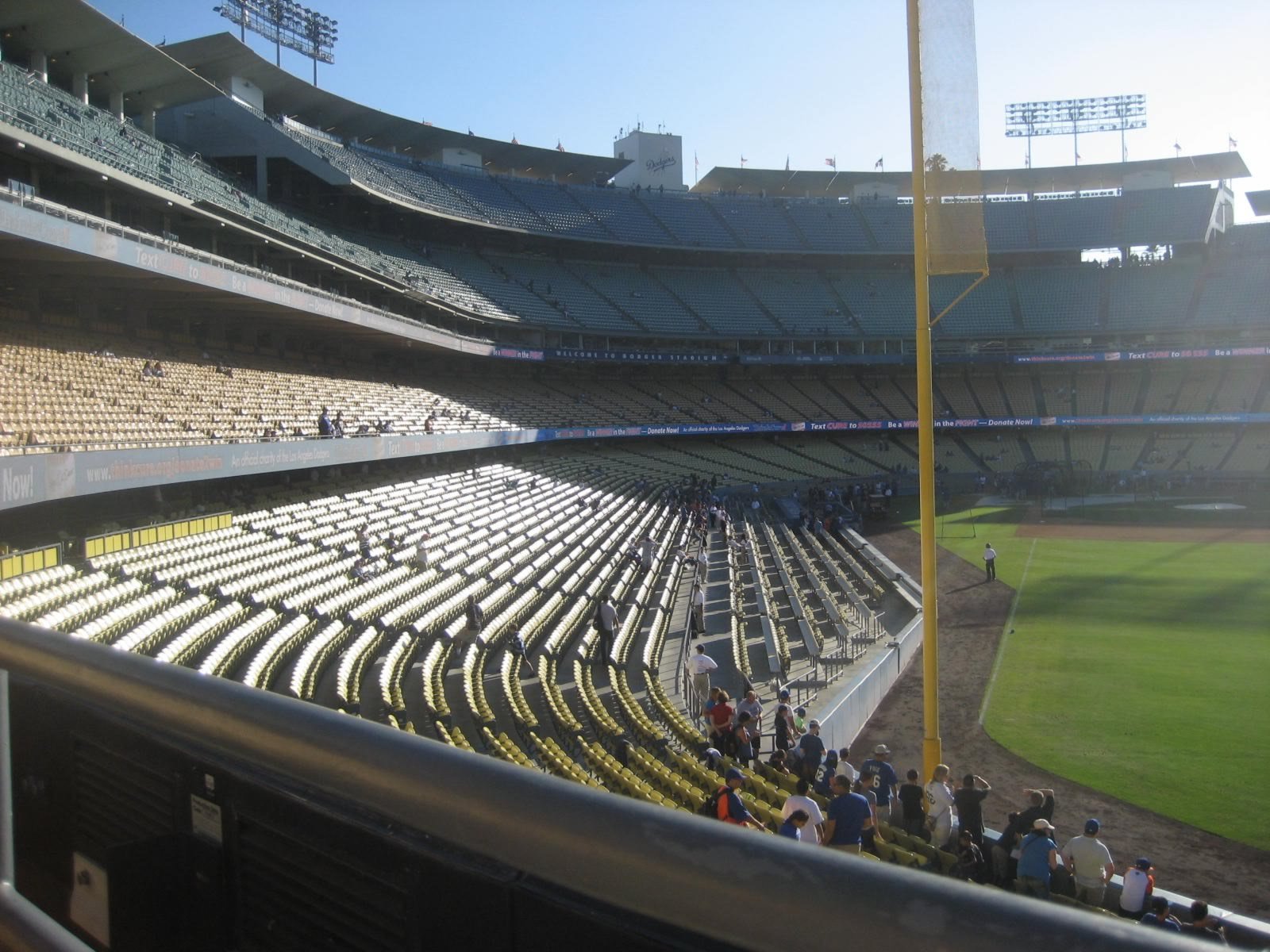 field level at dodger stadium