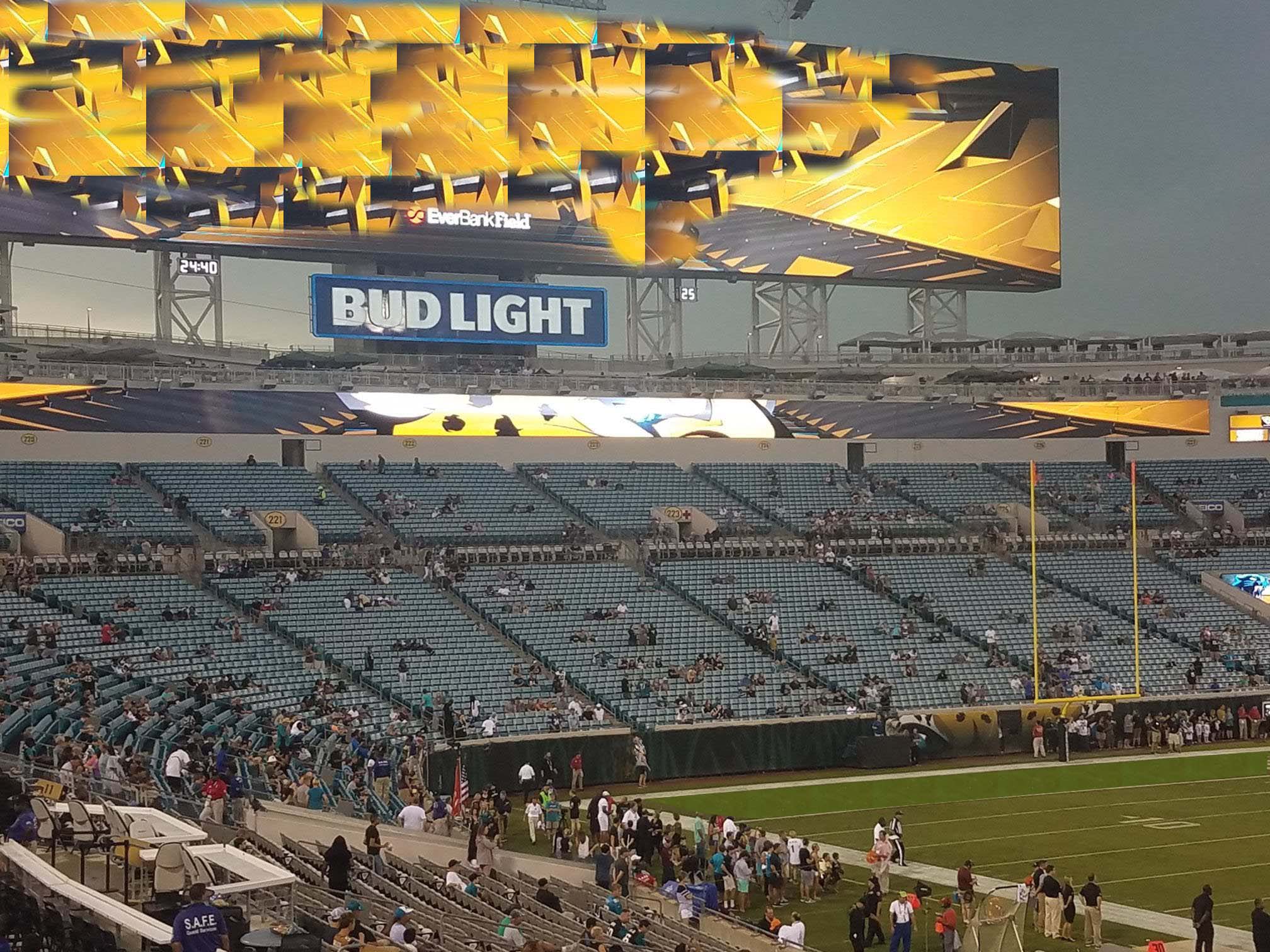 north endzone seating