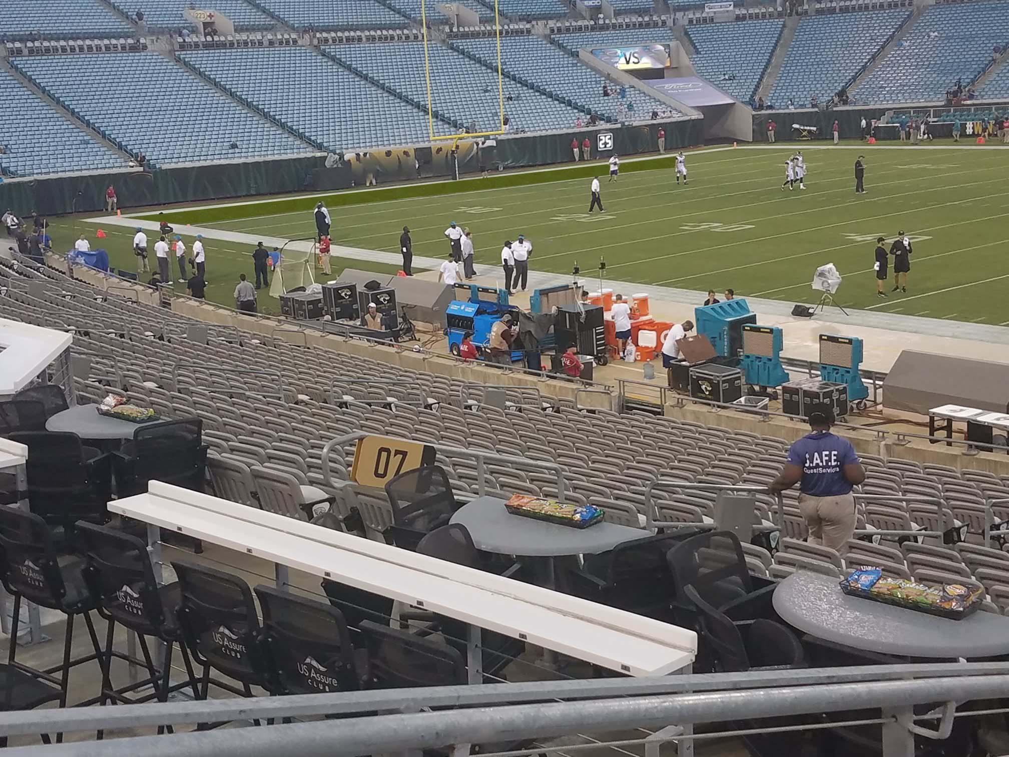 Jacksonville Jaguars Stadium Seating Chart Rows