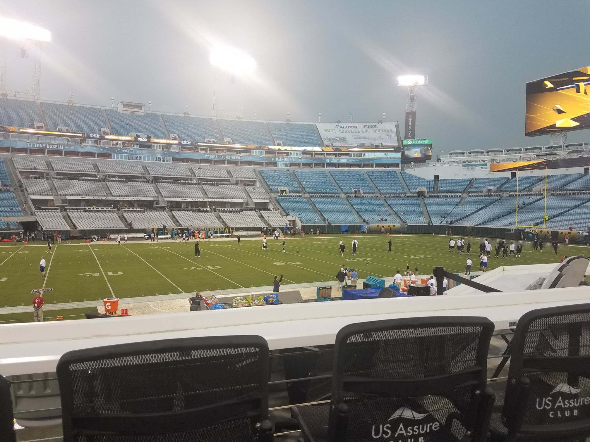 bar rail seats at tiaa bank field