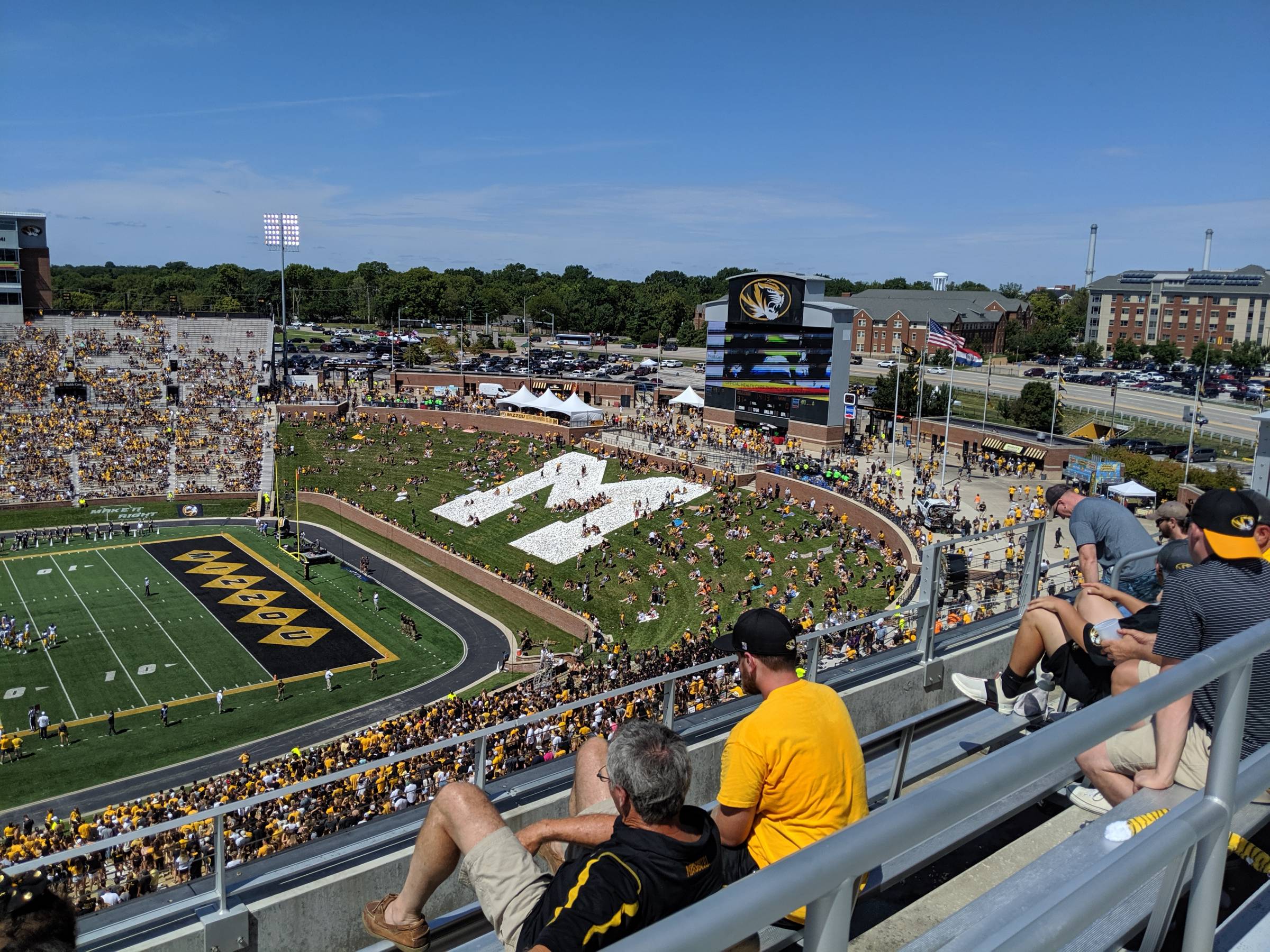 faurot field hill during game