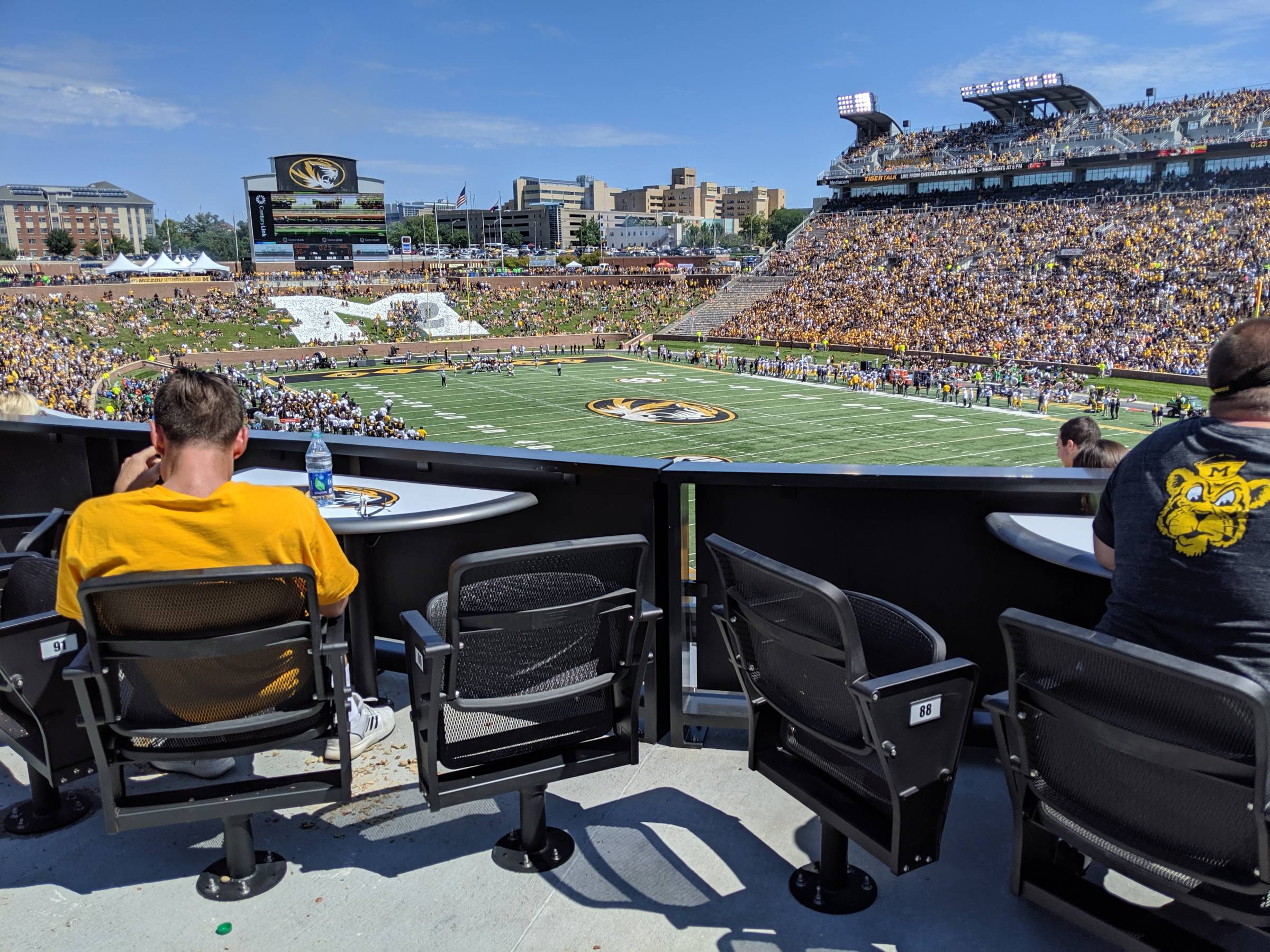 faurot field table seats