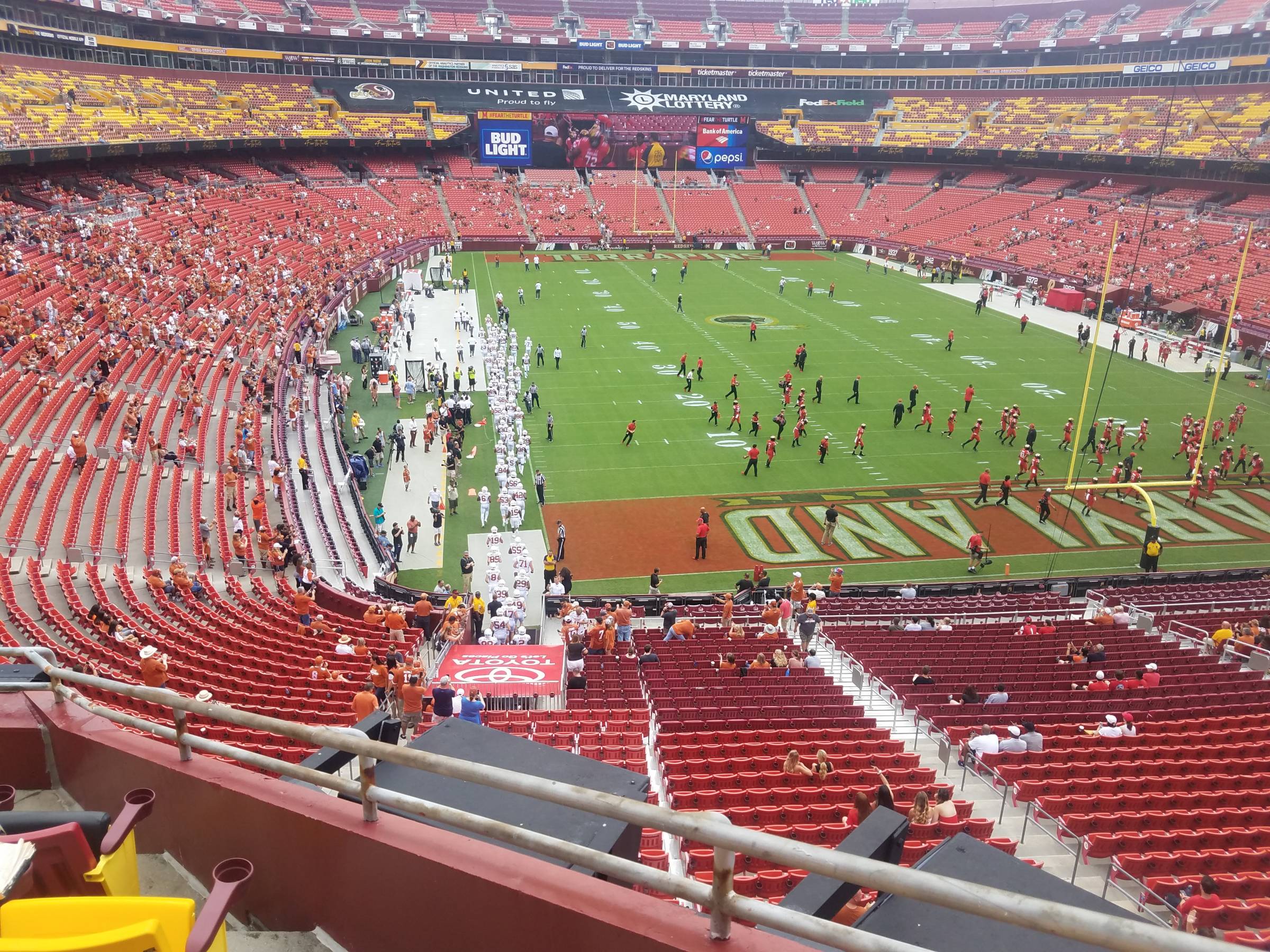 Fedex Field Suite Chart