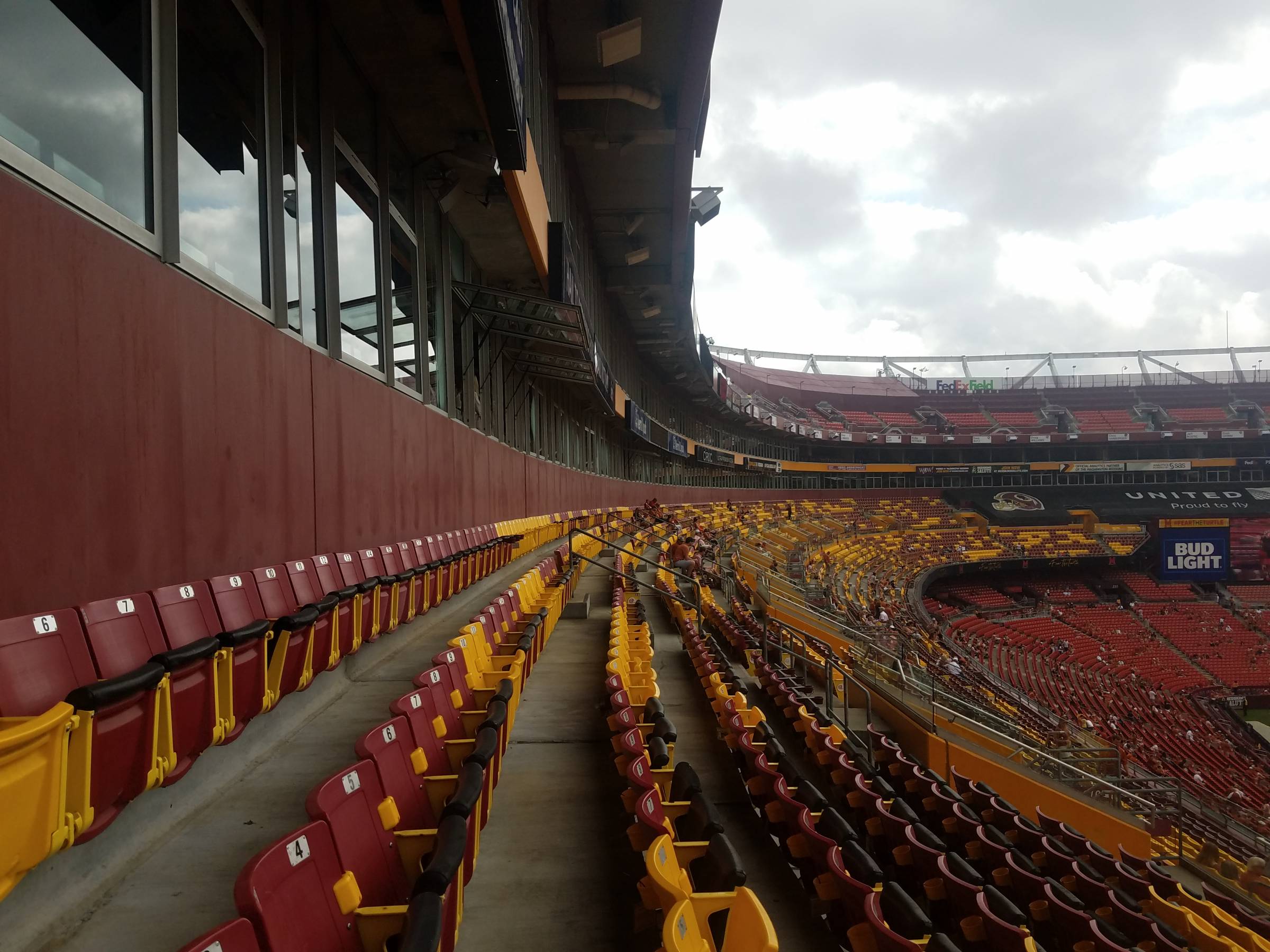 Redskins Club Level Seating Chart