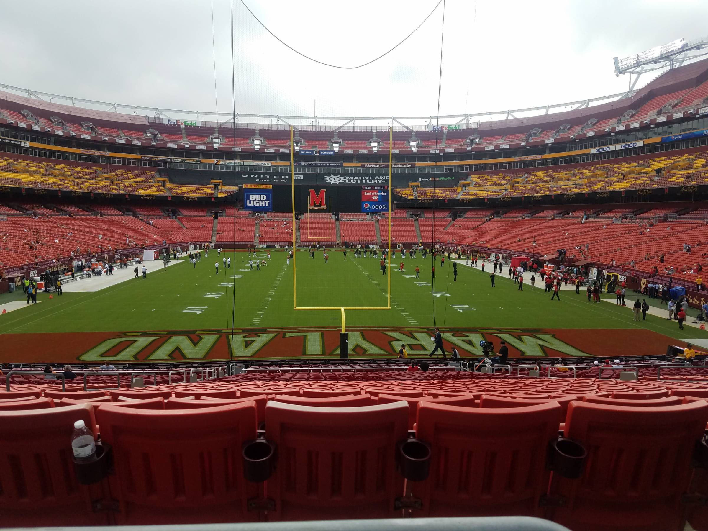 standing area at fedex field