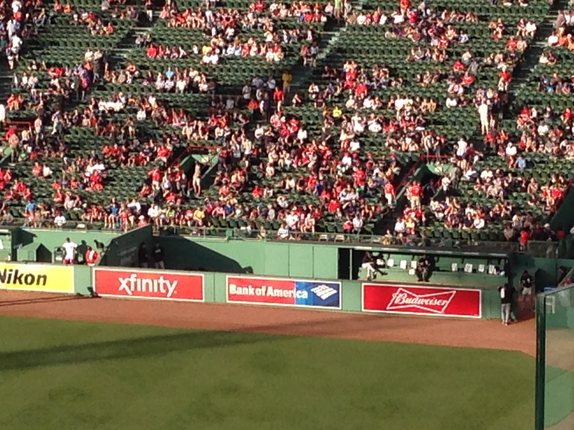 visitor bullpen fenway park