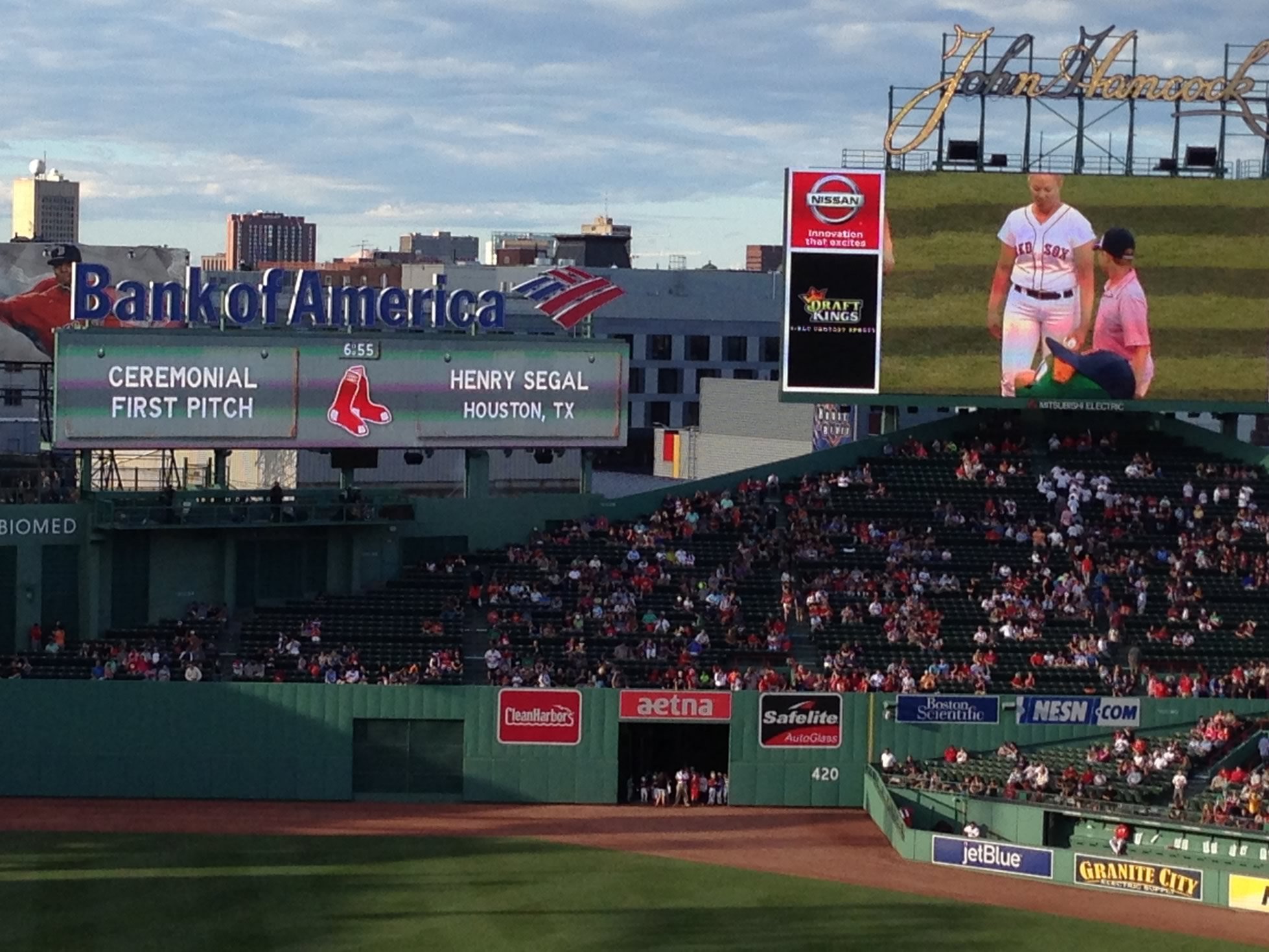 fenway center field bleachers