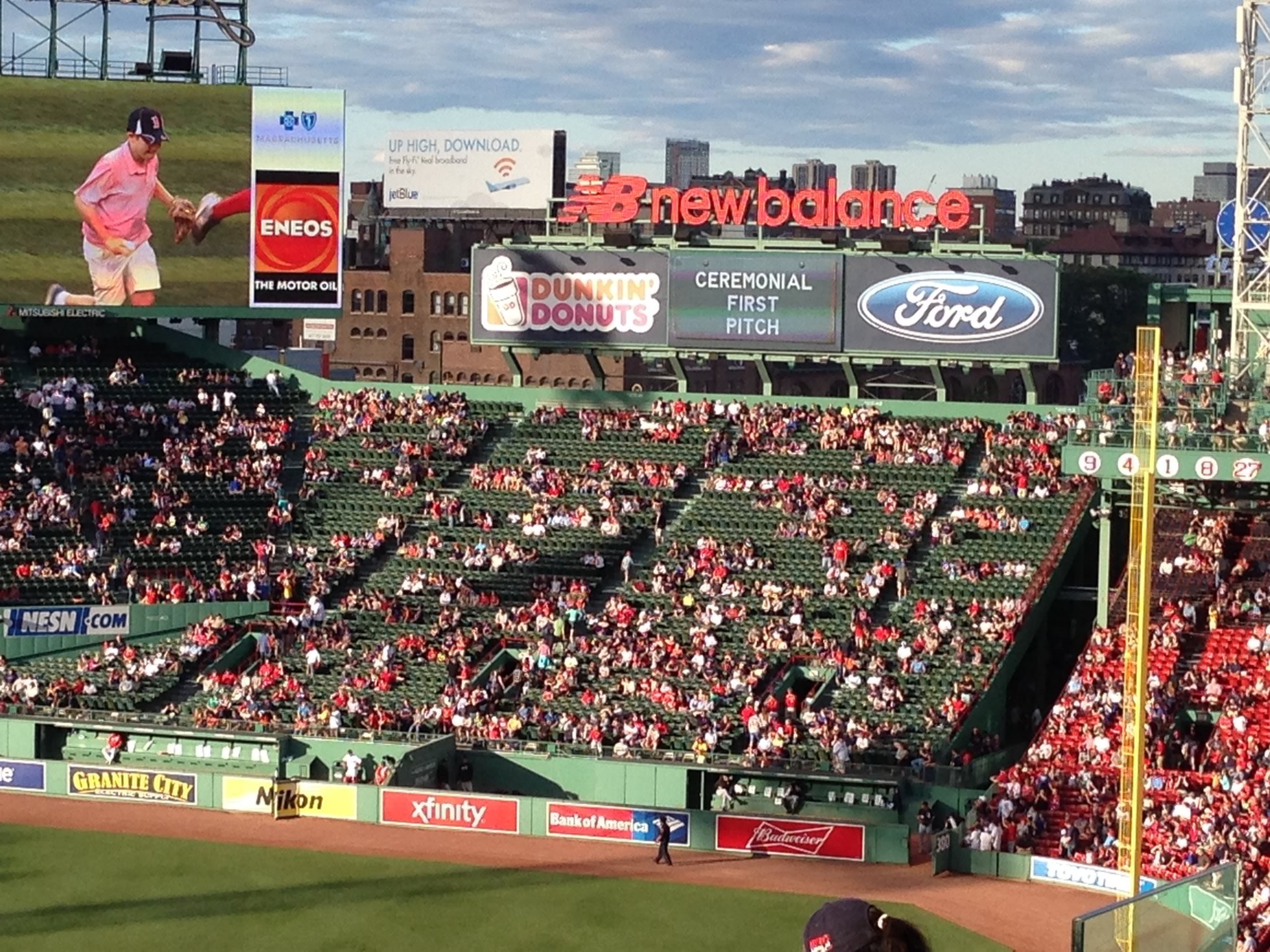 right field bleachers fenway