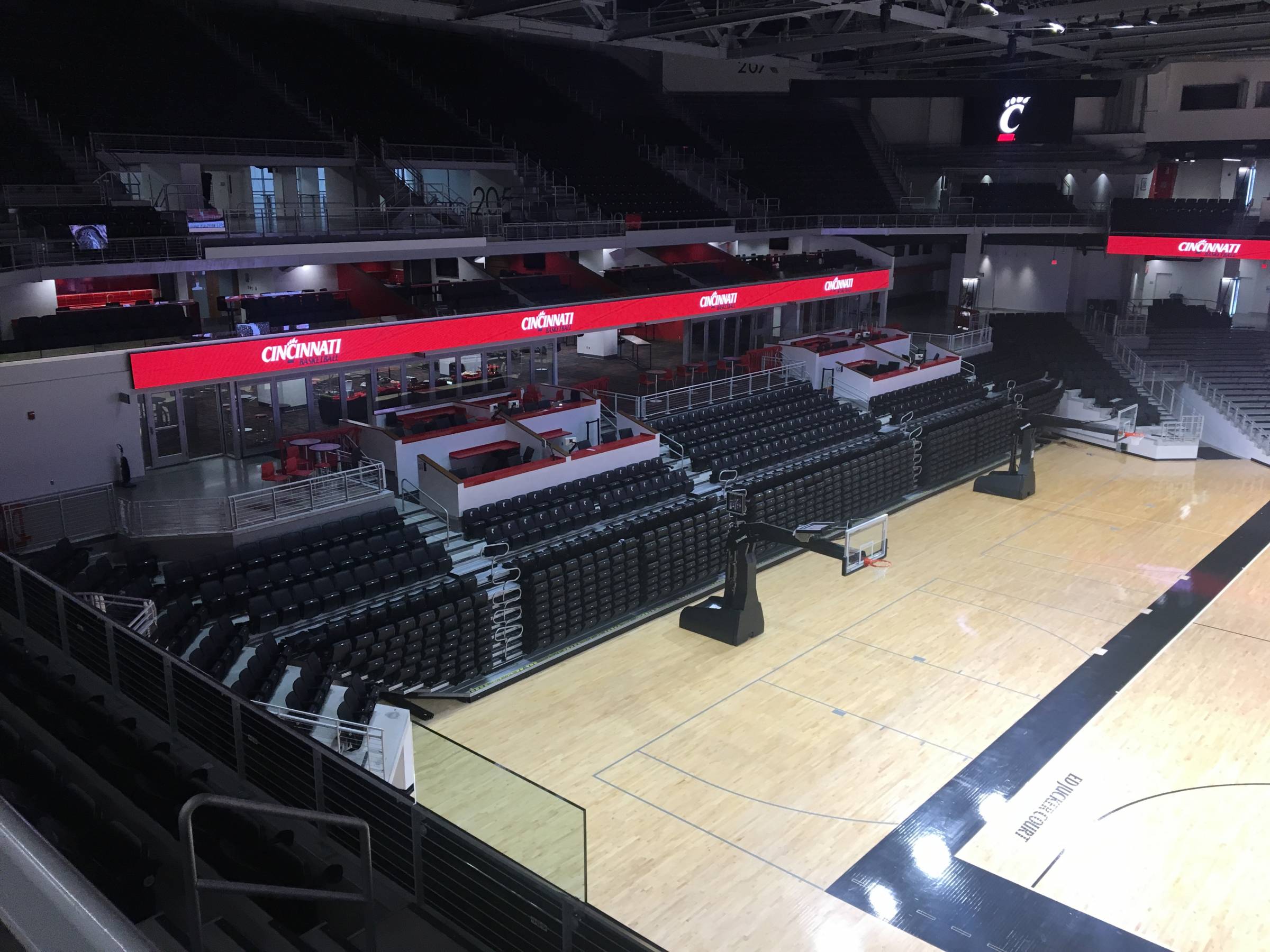 Area below section 204 at Fifth Third Arena