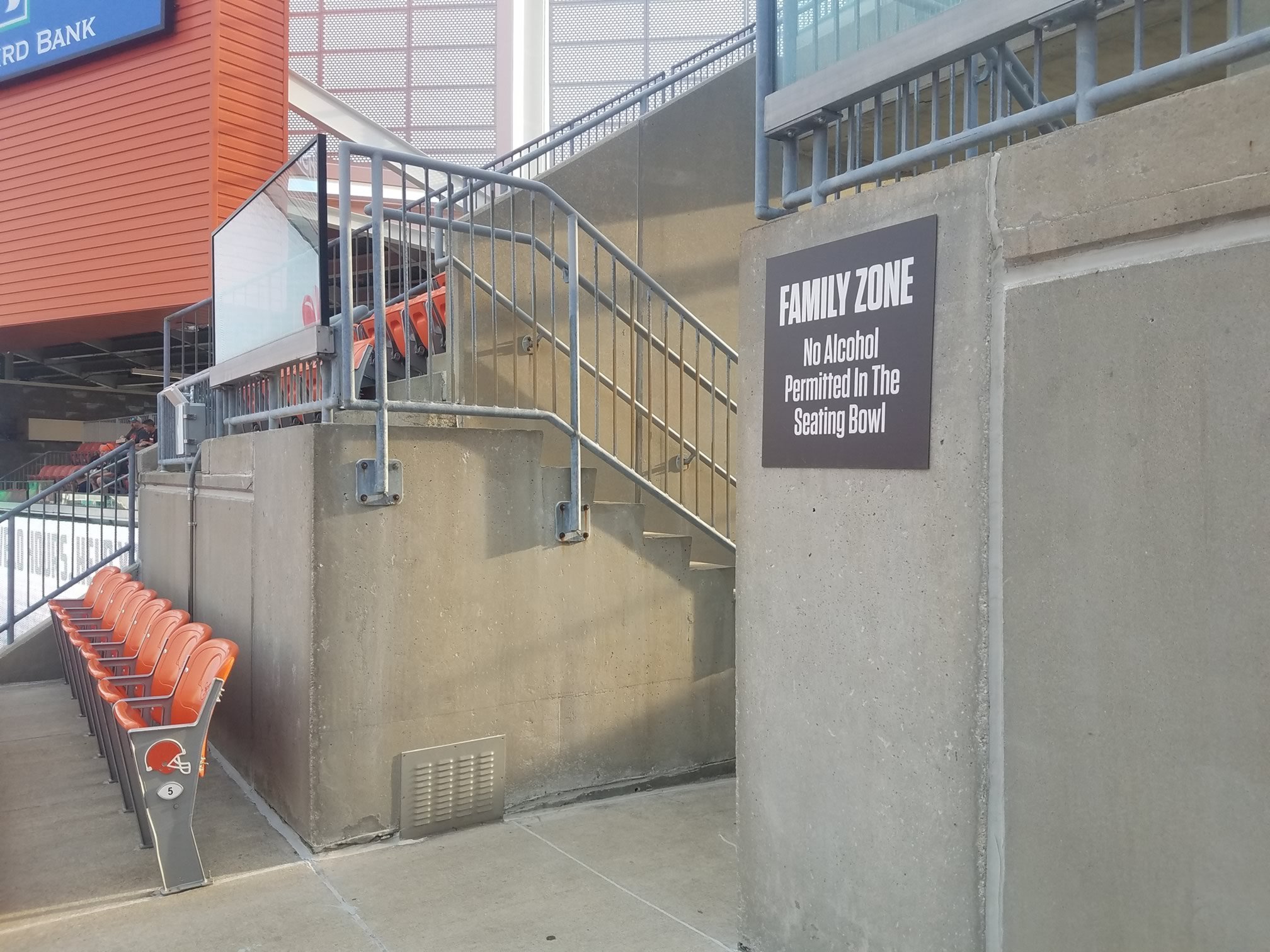 alcohol free cleveland browns stadium