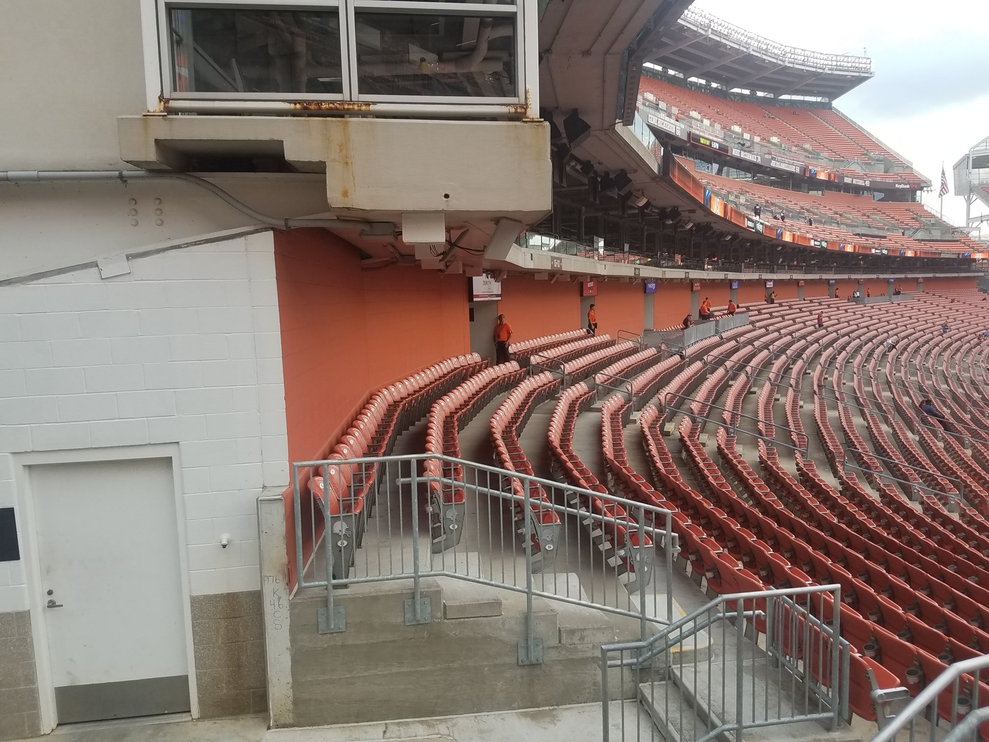 Club Level at Cleveland Browns Stadium during the Browns/Steelers