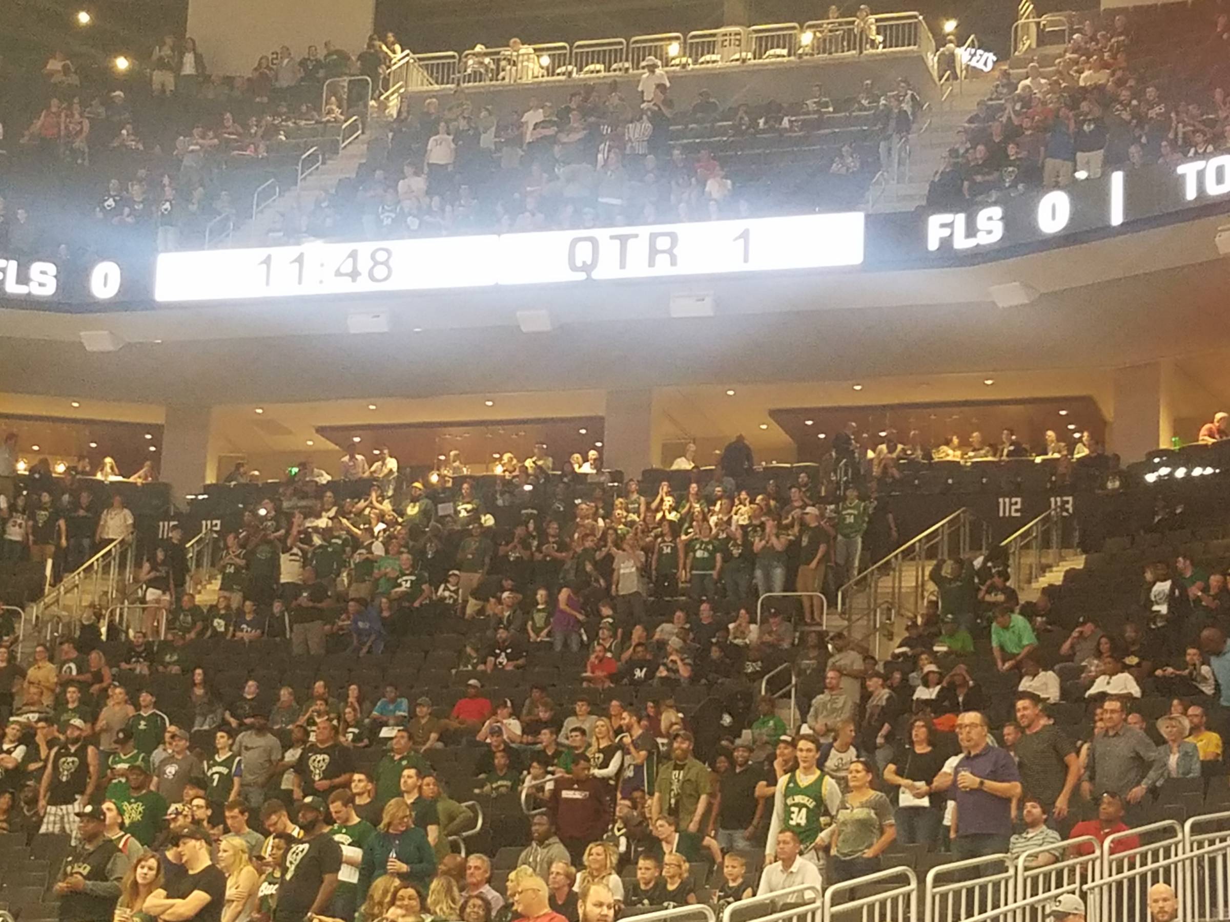 supporters at bucks game
