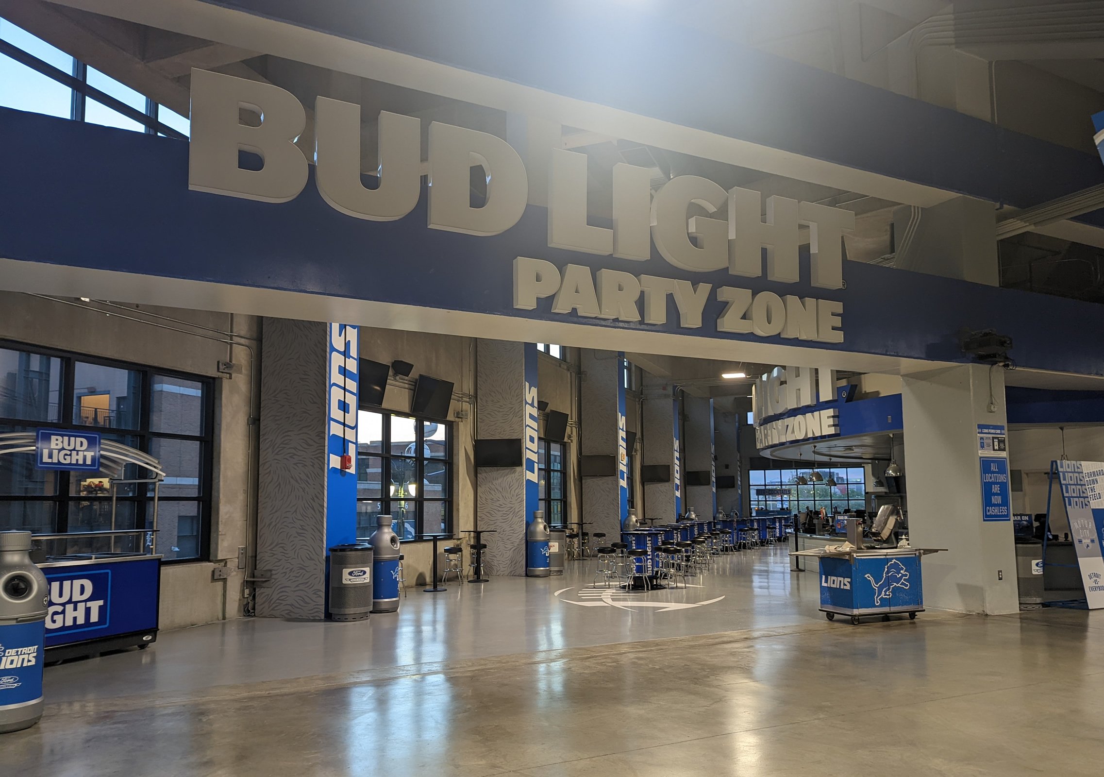 ford field bud light party zone