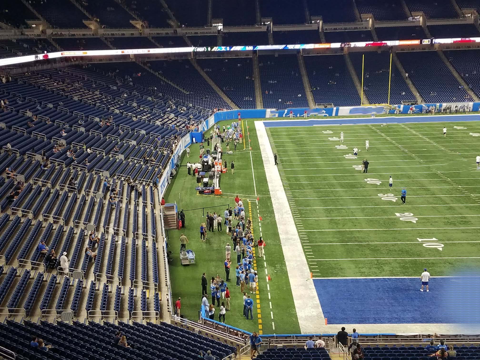 Detroit Lions Seating Chart With Rows