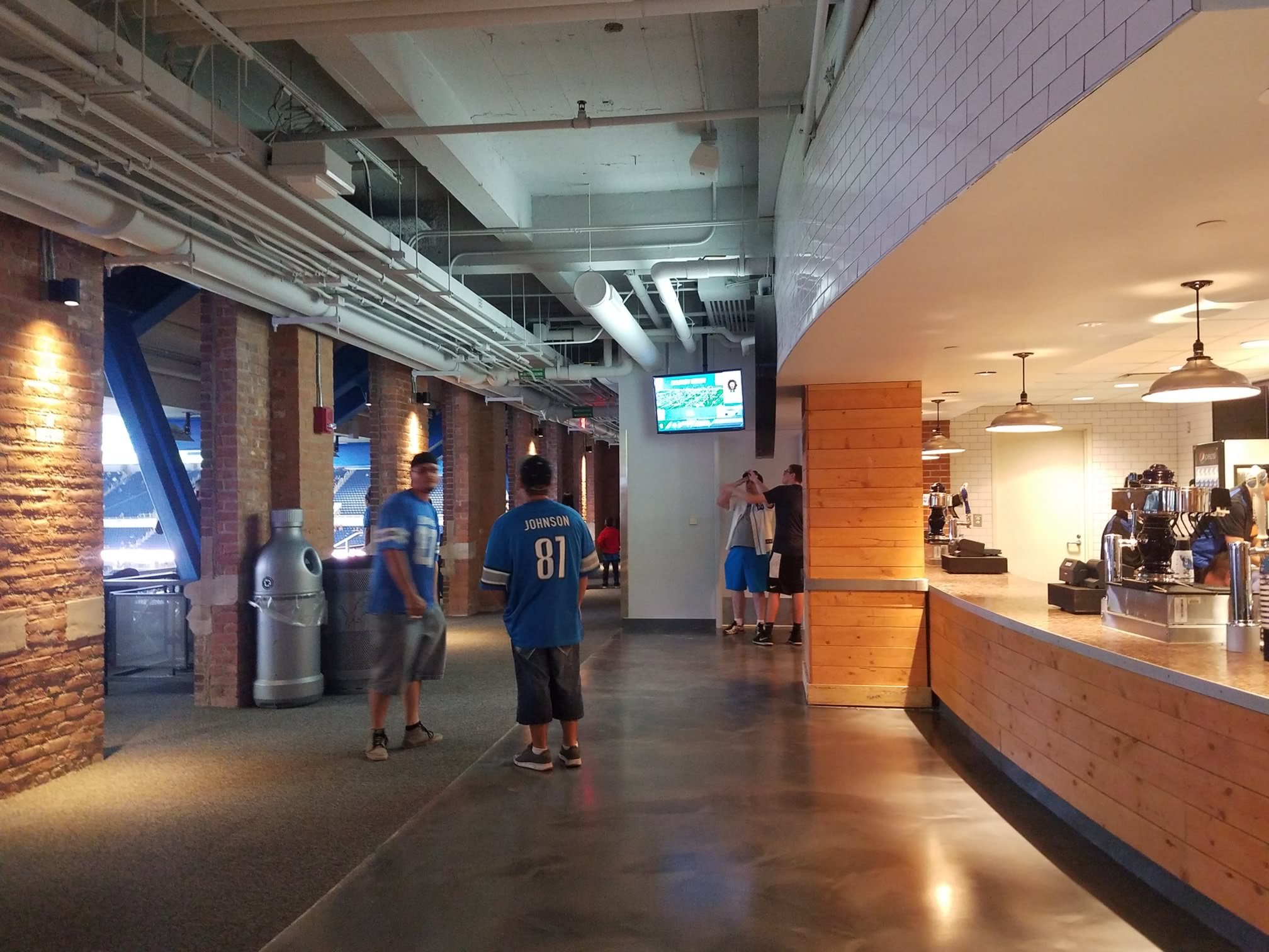 south club concourse at ford field